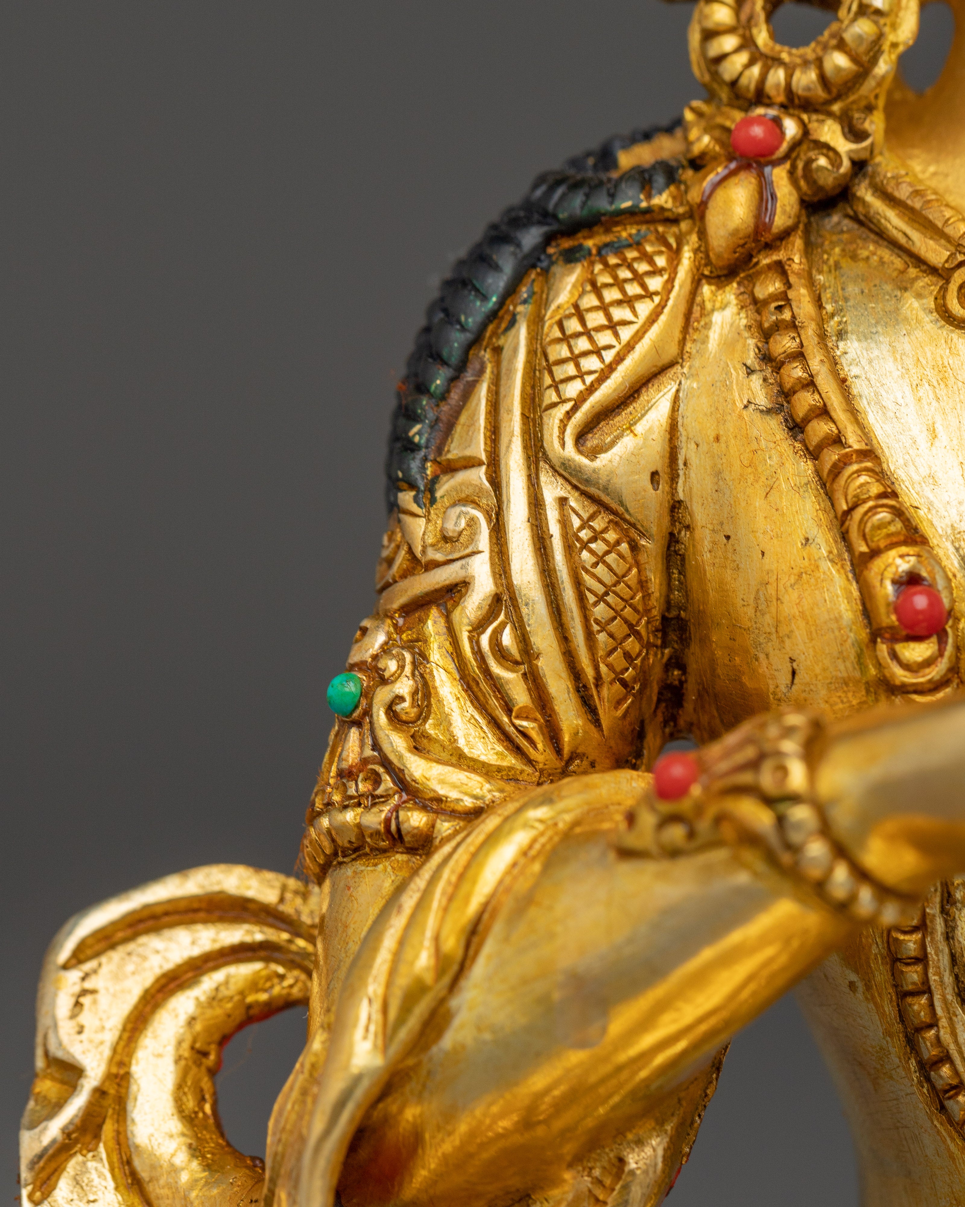 Gold Gilded Vajrasattva | Tantric Deity of Purification