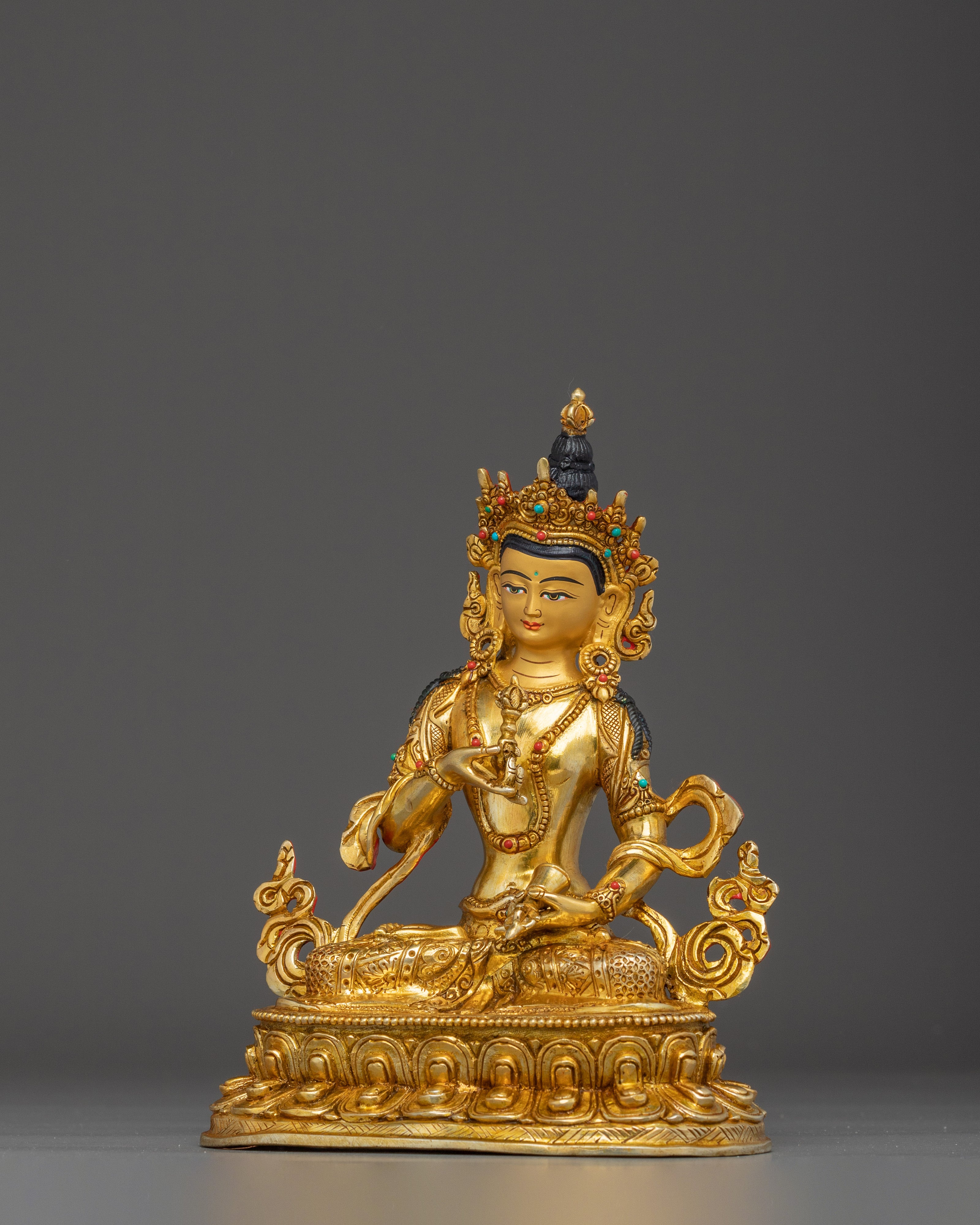 Gold Gilded Vajrasattva | Tantric Deity of Purification