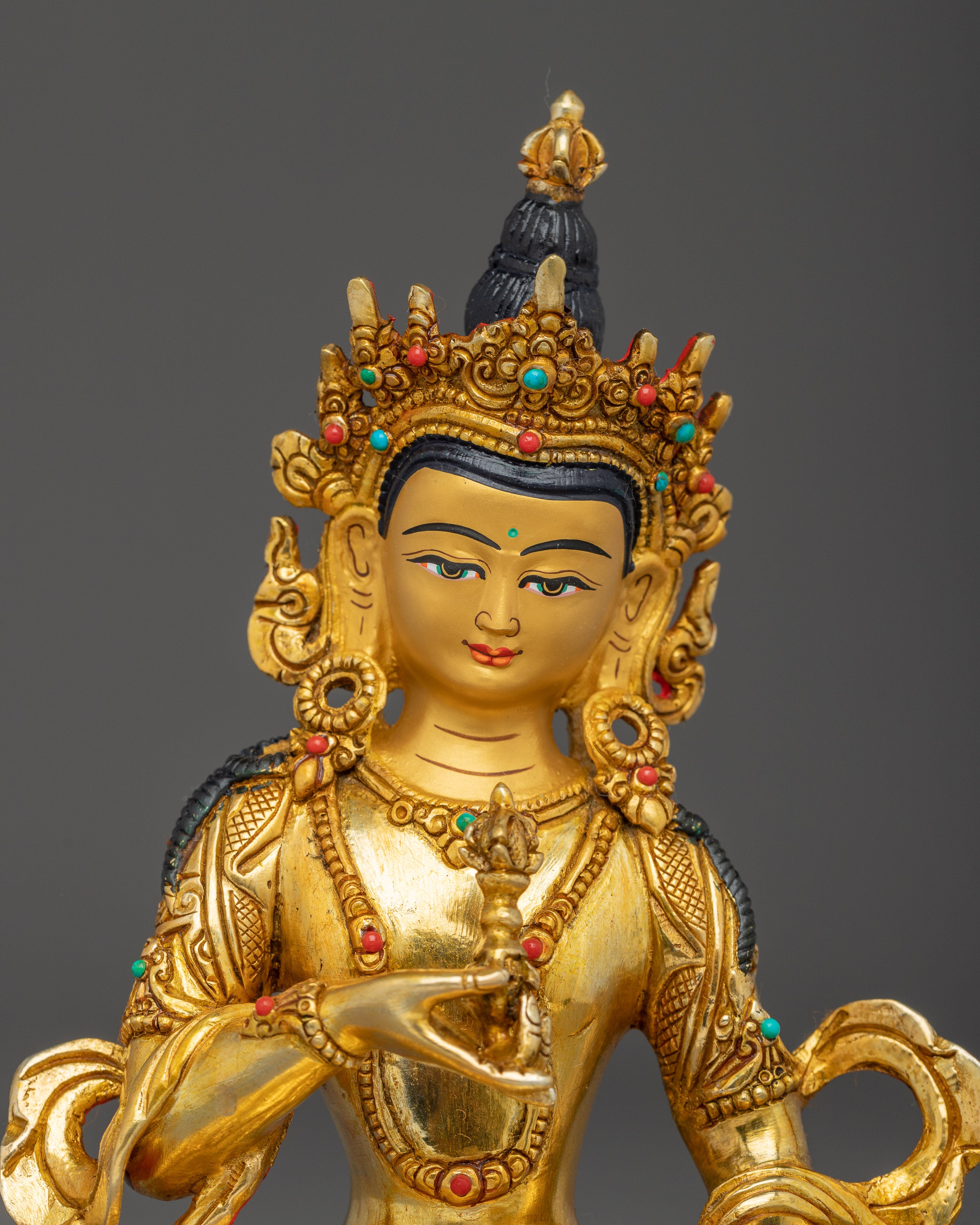 Gold Gilded Vajrasattva | Tantric Deity of Purification
