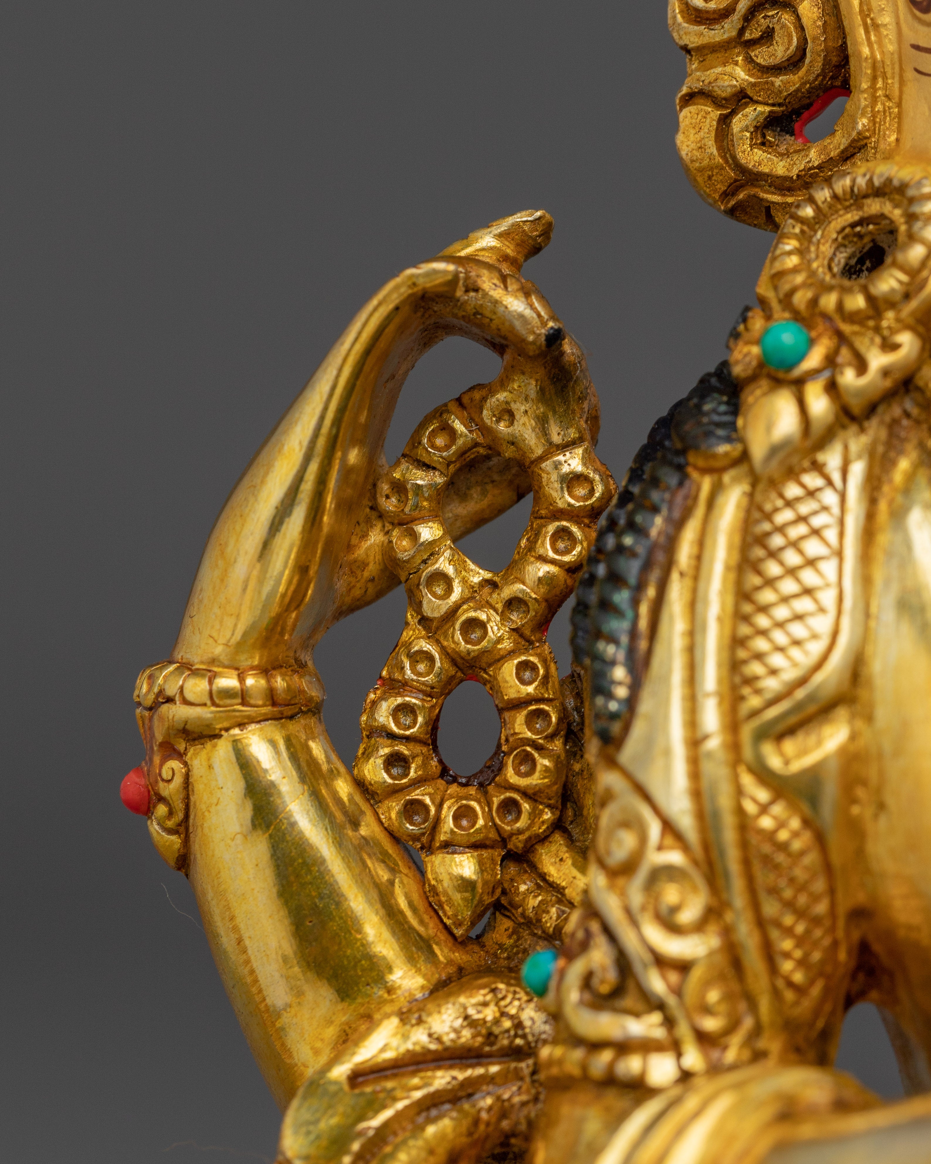 Chenrezig, Four Armed Bodhisattva Icon | Nepali Handcrafted Icon