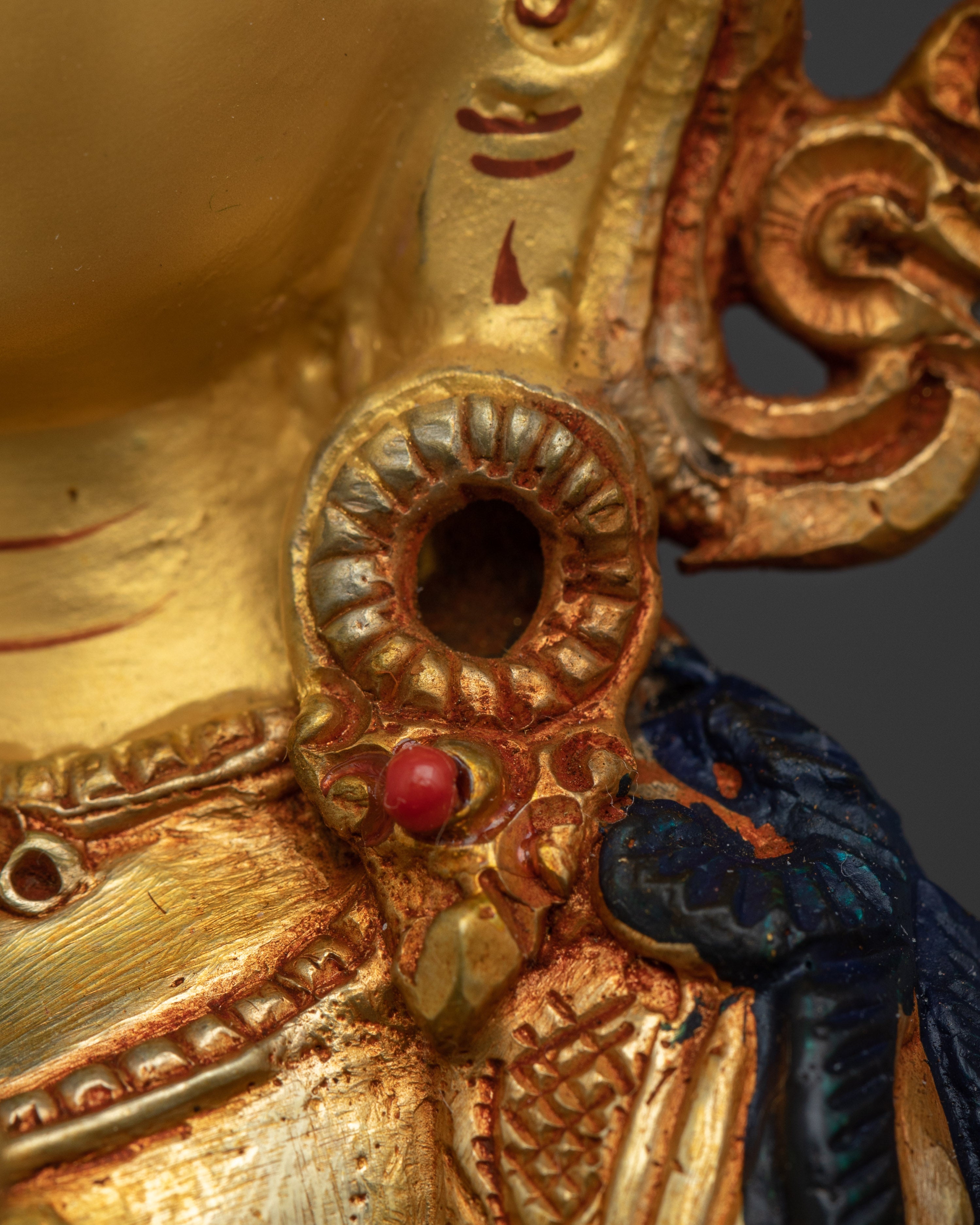 White Tara 24K Gold Gilded with Gemstones | Symbol of Healing and Compassion