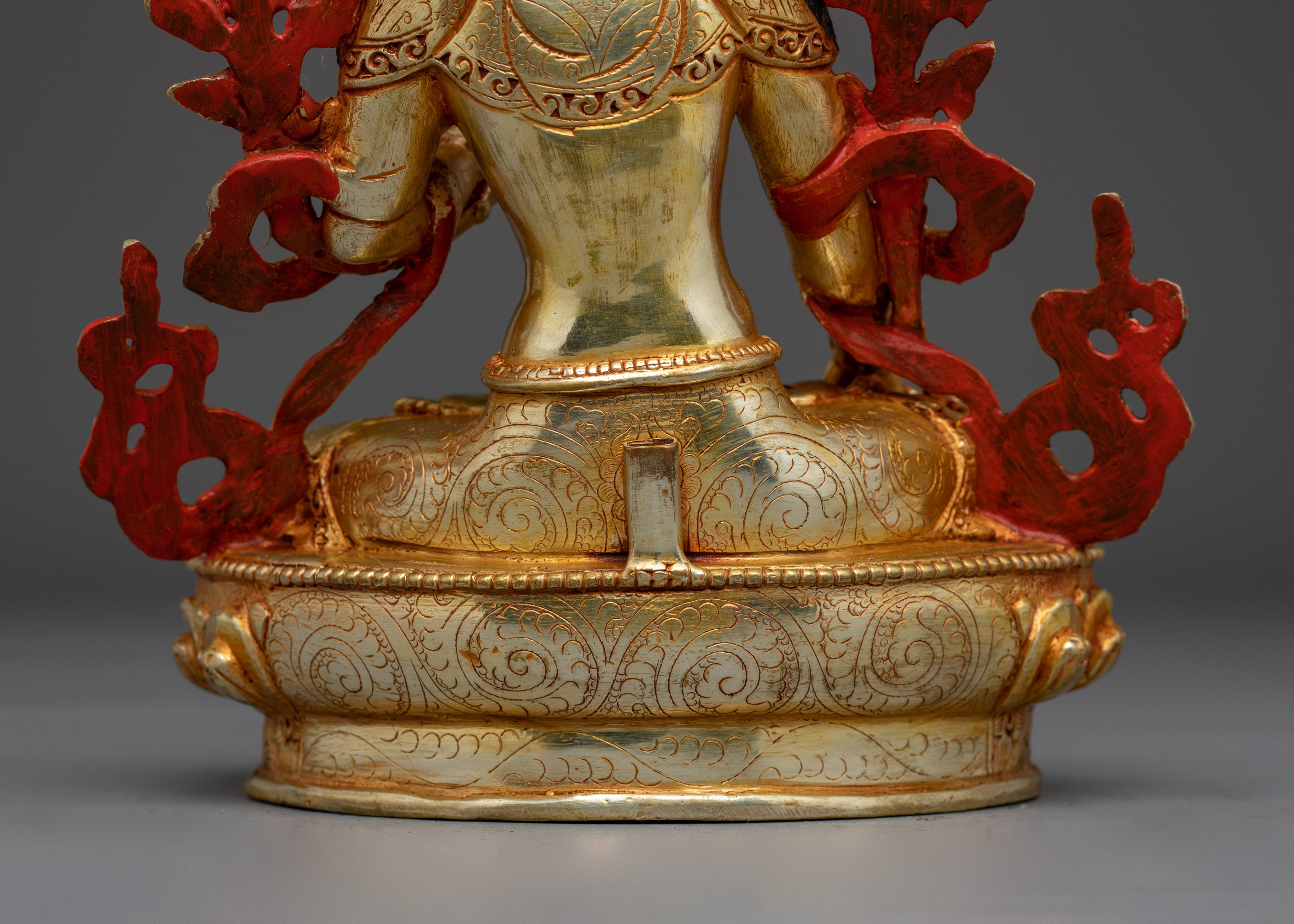 White Tara 24K Gold Gilded with Gemstones | Symbol of Healing and Compassion