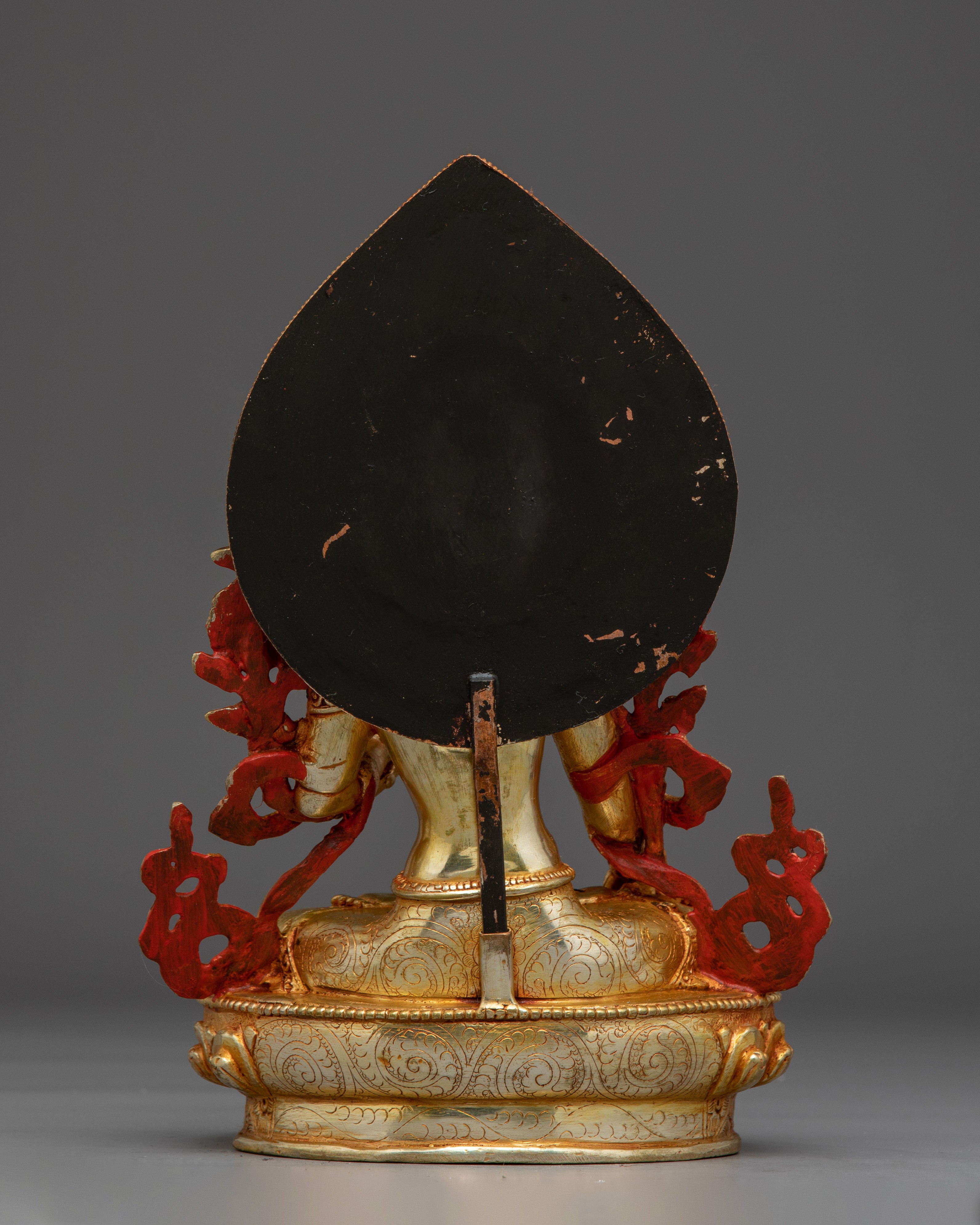 White Tara 24K Gold Gilded with Gemstones | Symbol of Healing and Compassion