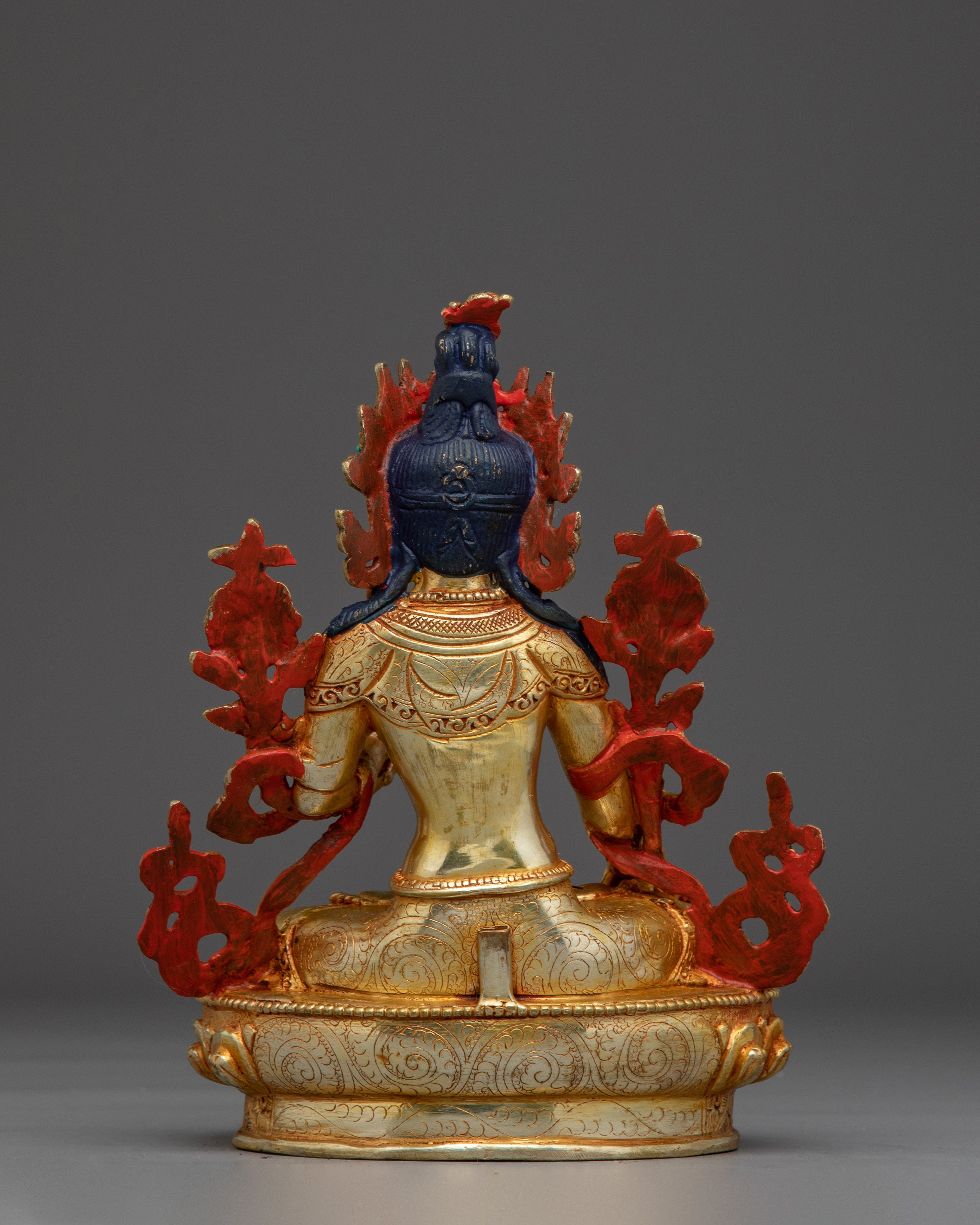 White Tara 24K Gold Gilded with Gemstones | Symbol of Healing and Compassion