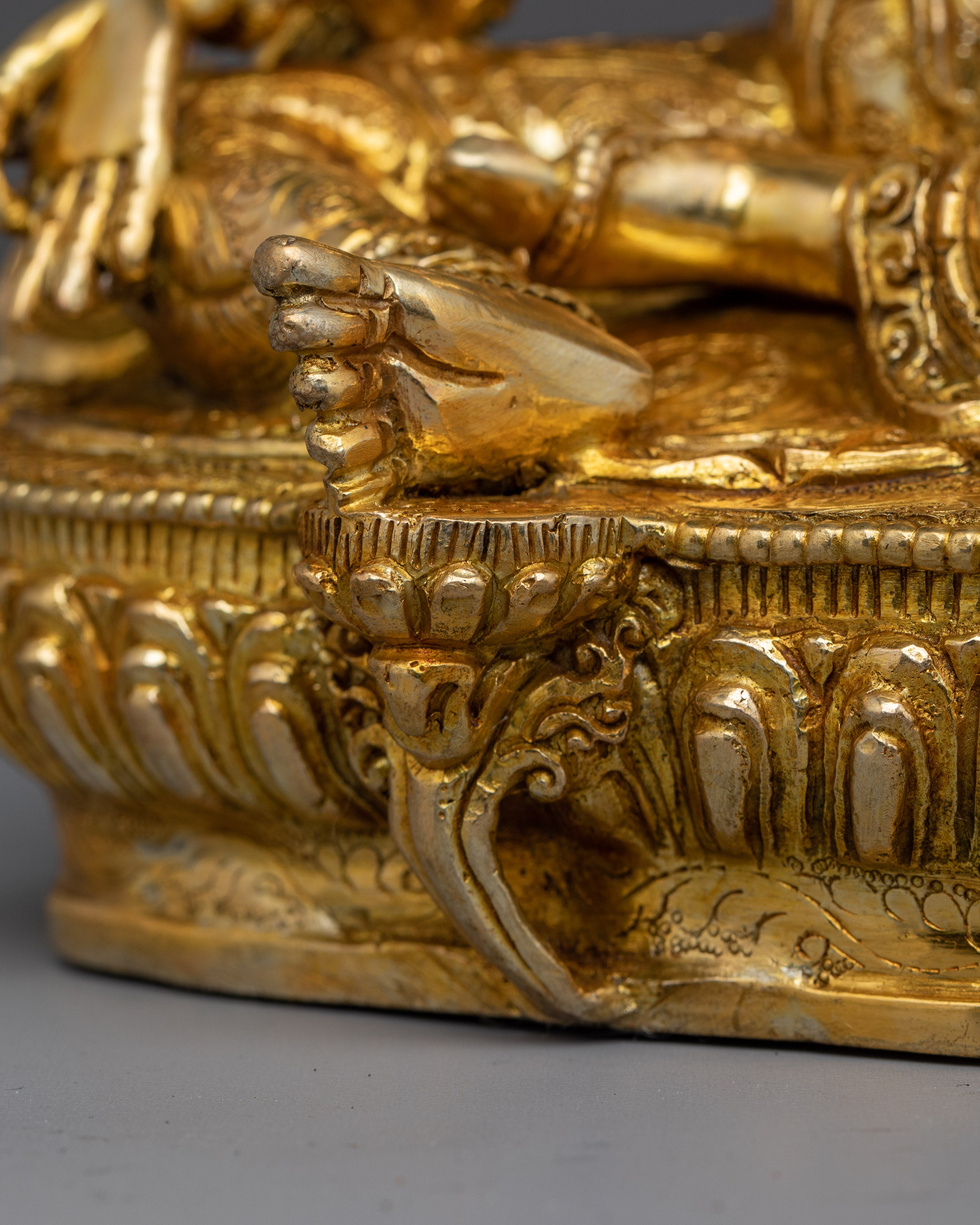 Green Tara Spiritual & Healing Statue | Gemstone Tara Figurine