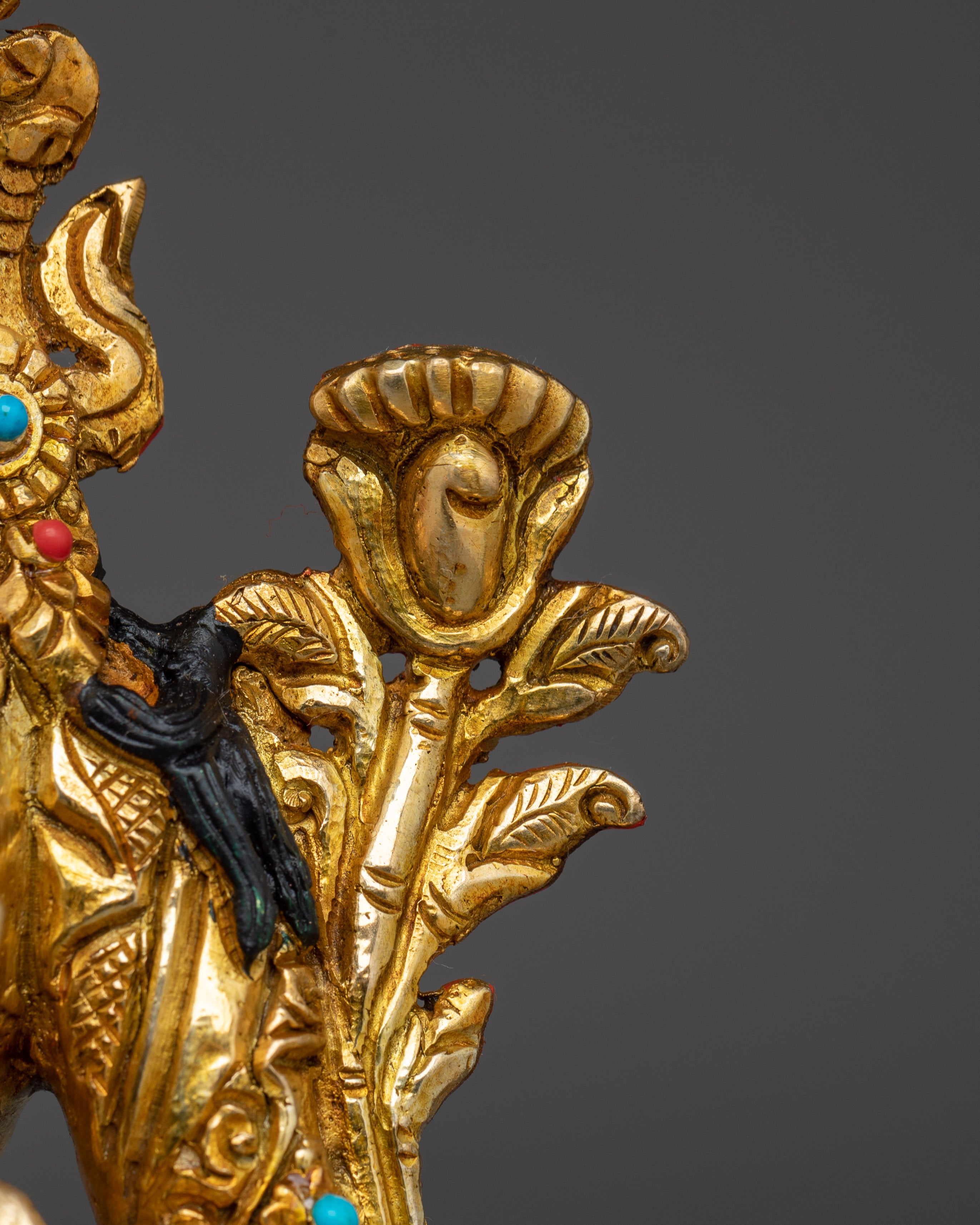 Green Tara Spiritual & Healing Statue | Gemstone Tara Figurine