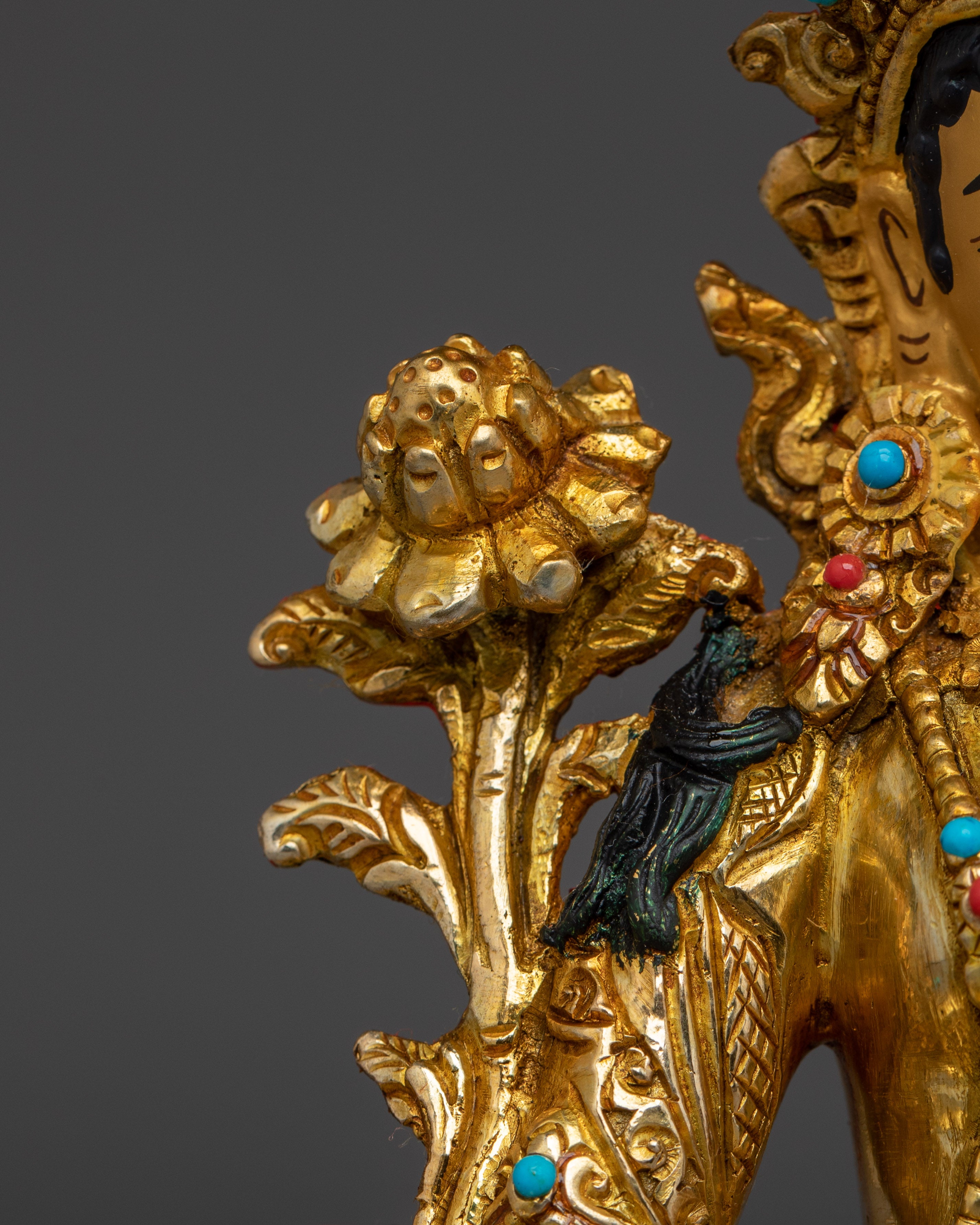 Green Tara Spiritual & Healing Statue | Gemstone Tara Figurine