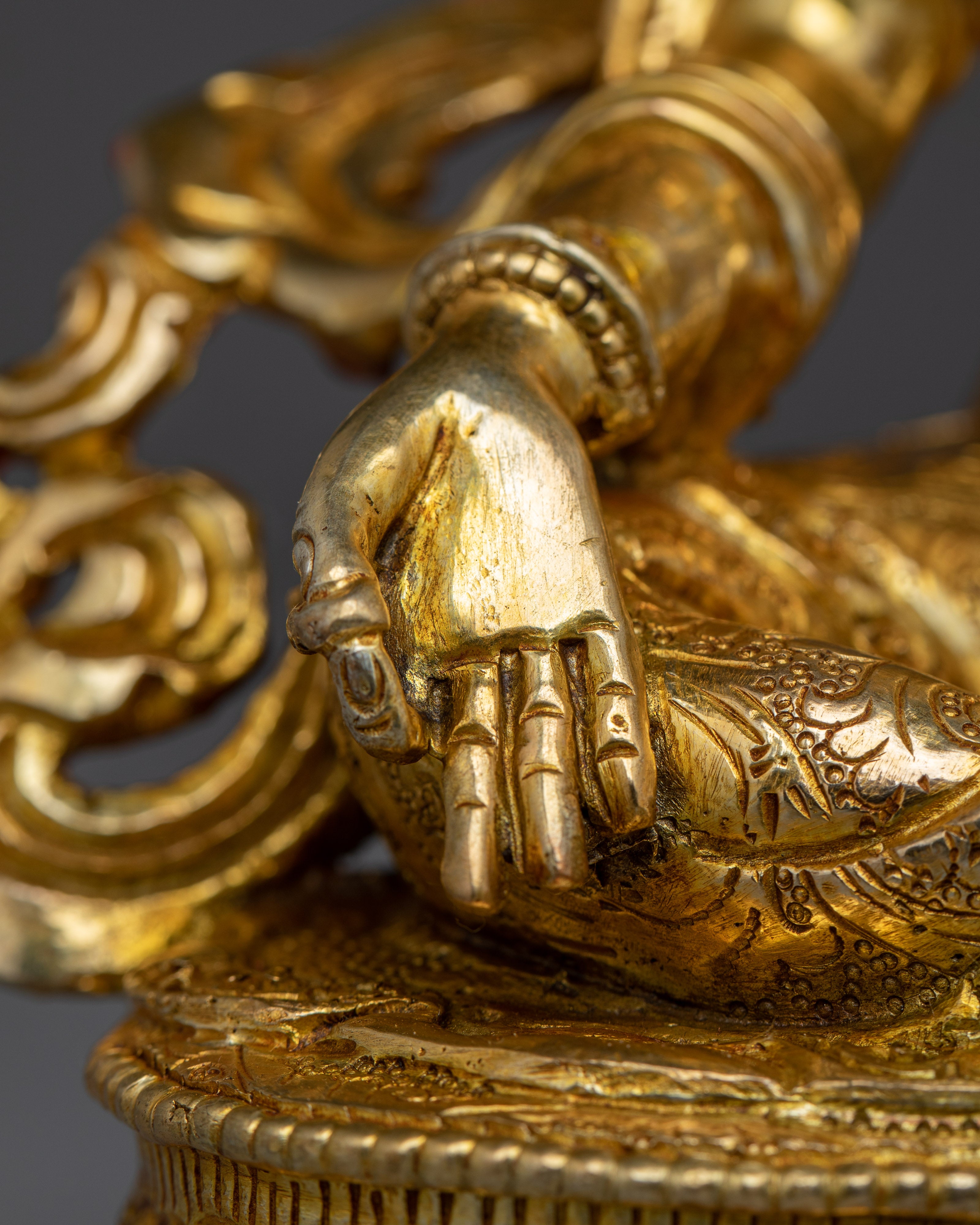 Green Tara Spiritual & Healing Statue | Gemstone Tara Figurine