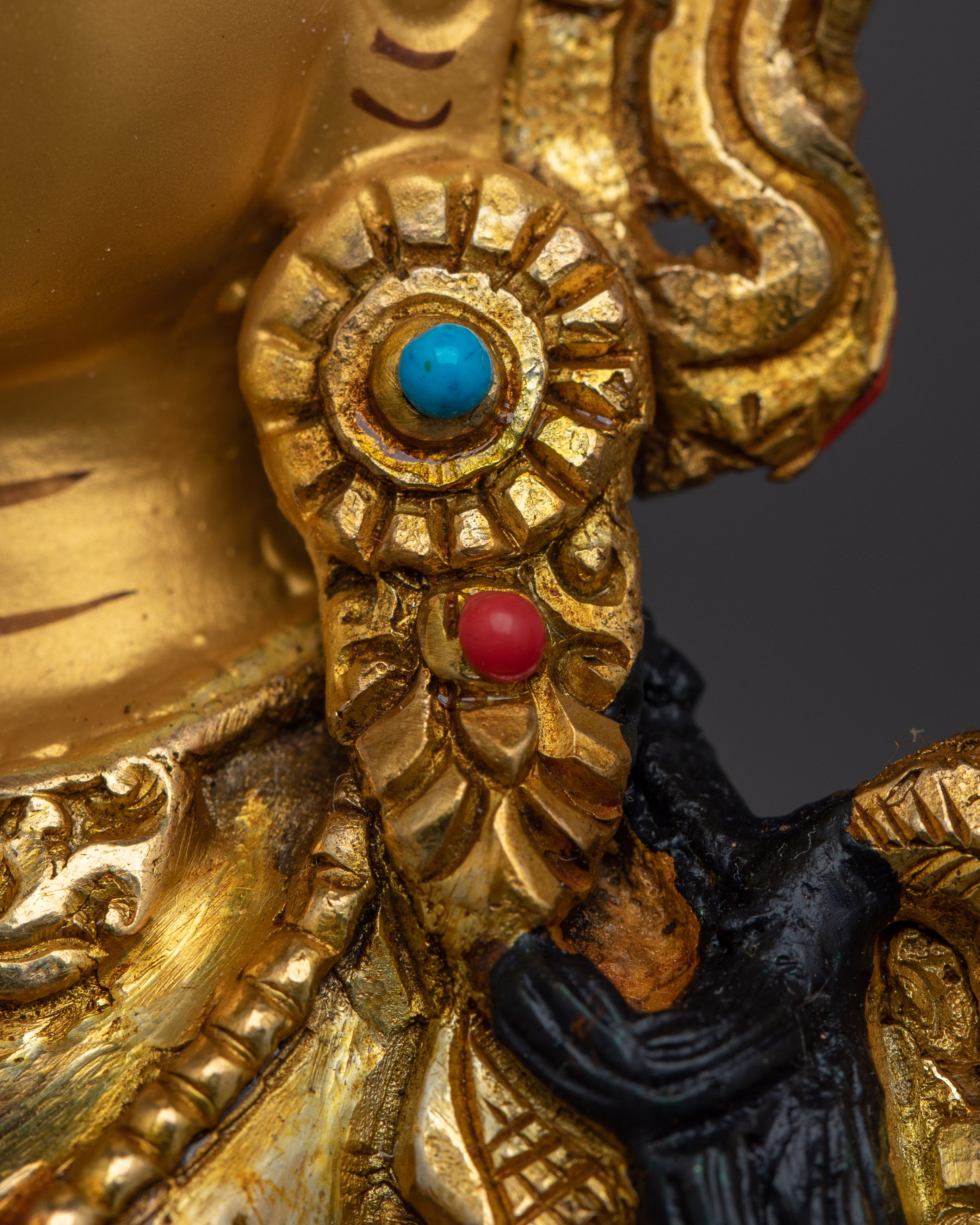 Green Tara Spiritual & Healing Statue | Gemstone Tara Figurine