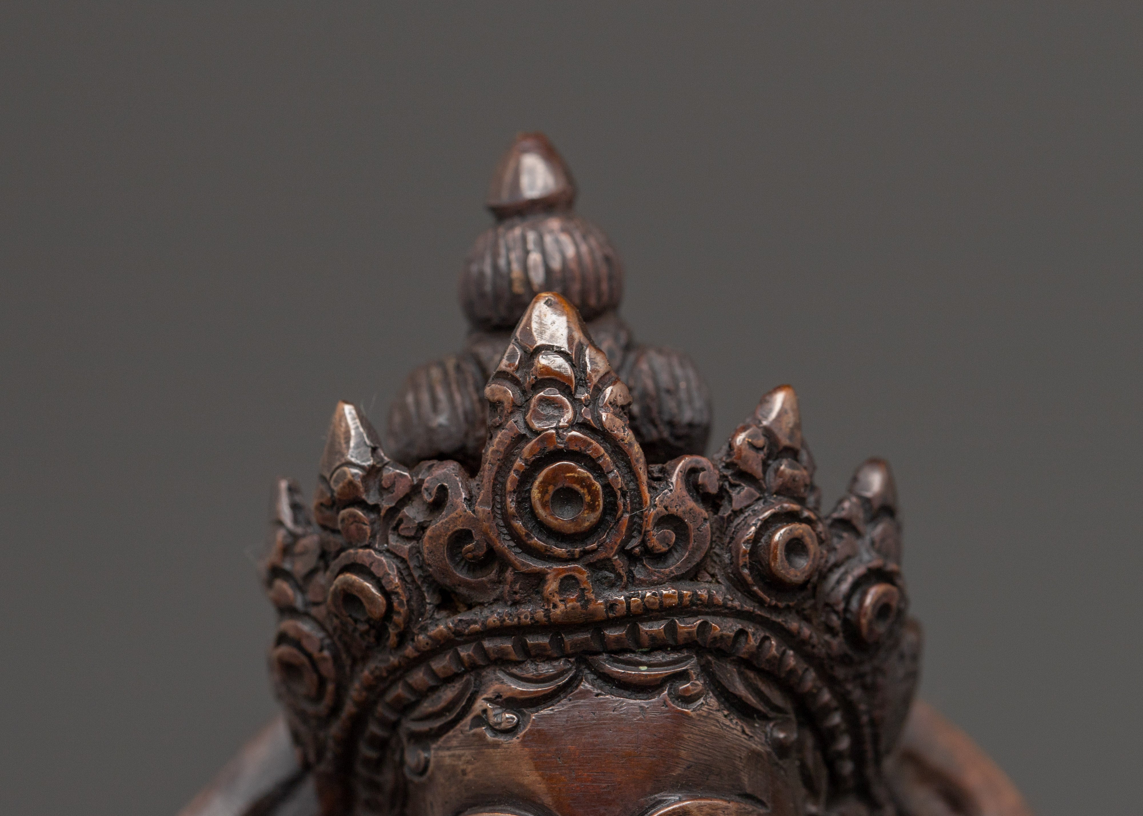 Saraswati Statue in Oxidized Copper | Symbol of Wisdom and Creativity
