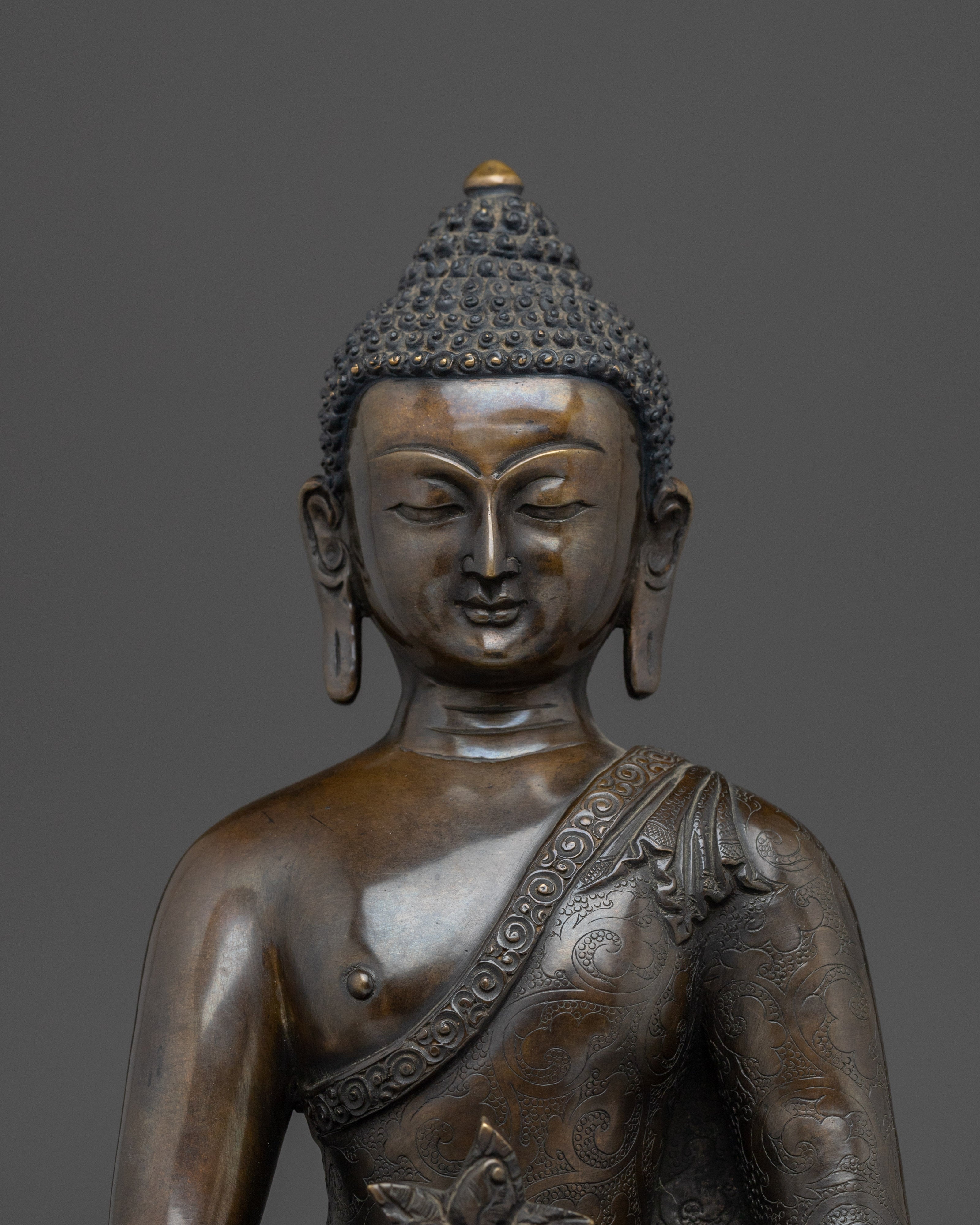 Medicine Buddha, Healing Statue | Nepali Handcrafted Icon