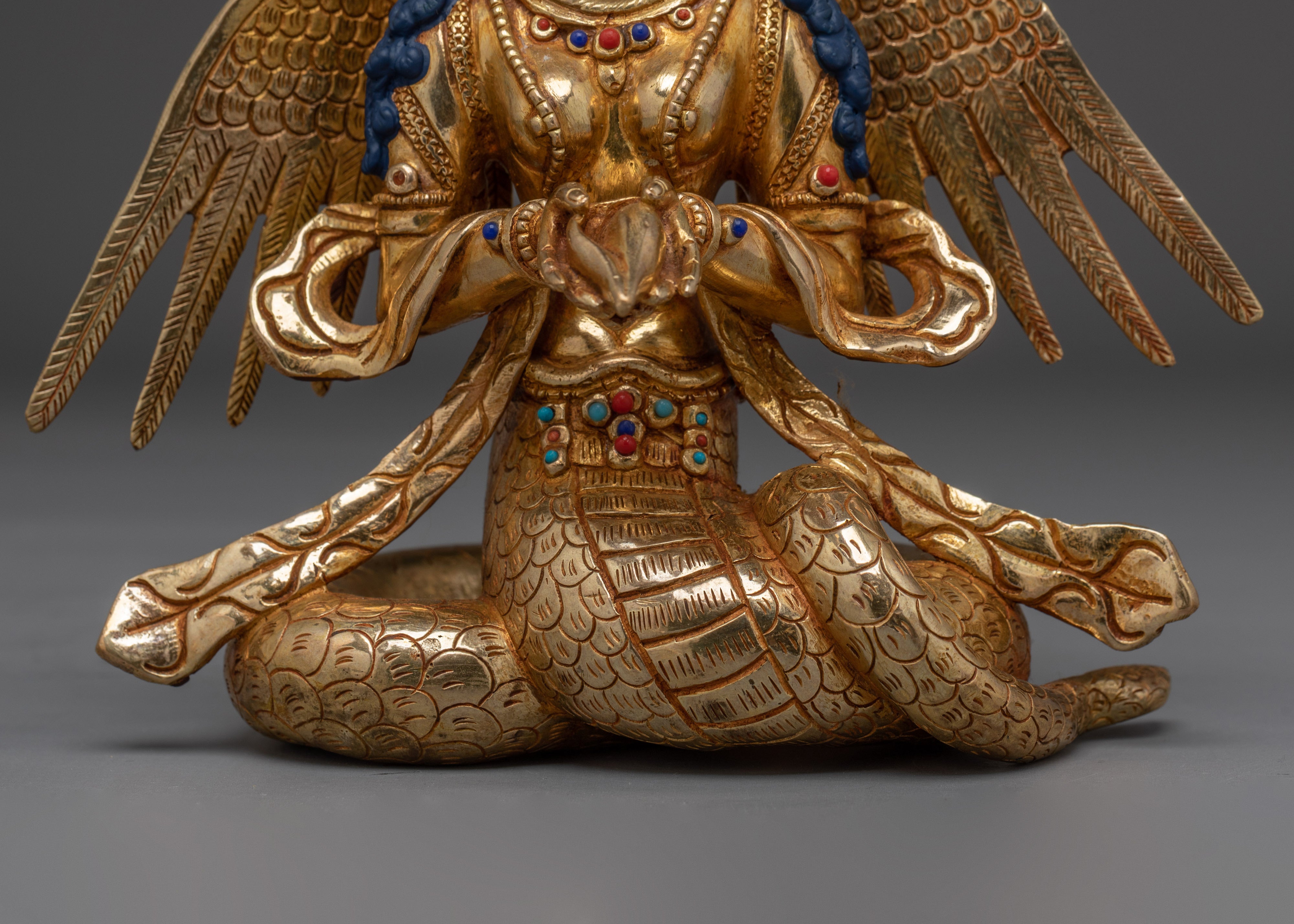 Handmade Nagakanya Statue: Protector of the Esoteric Teachings