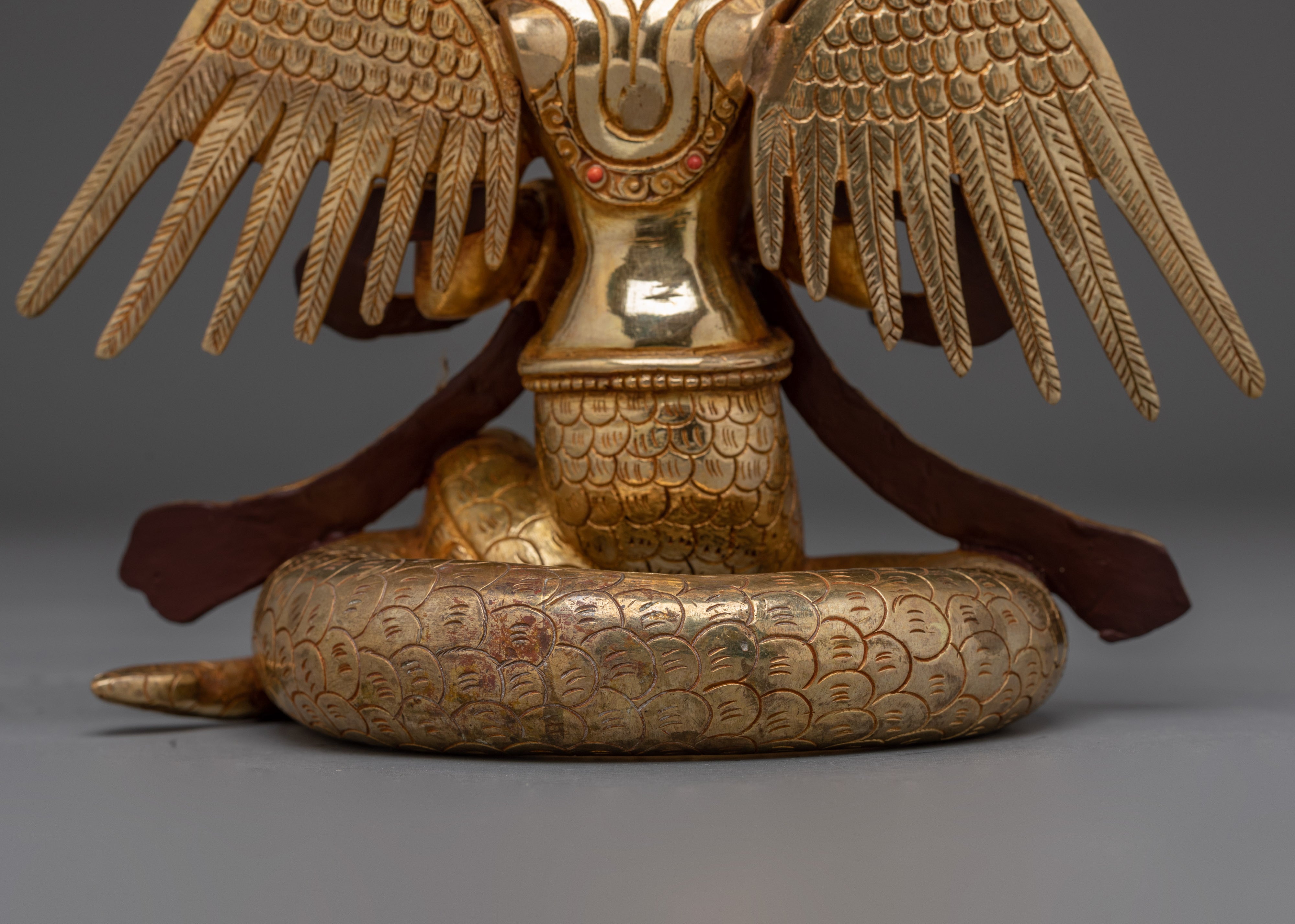 Handmade Nagakanya Statue: Protector of the Esoteric Teachings