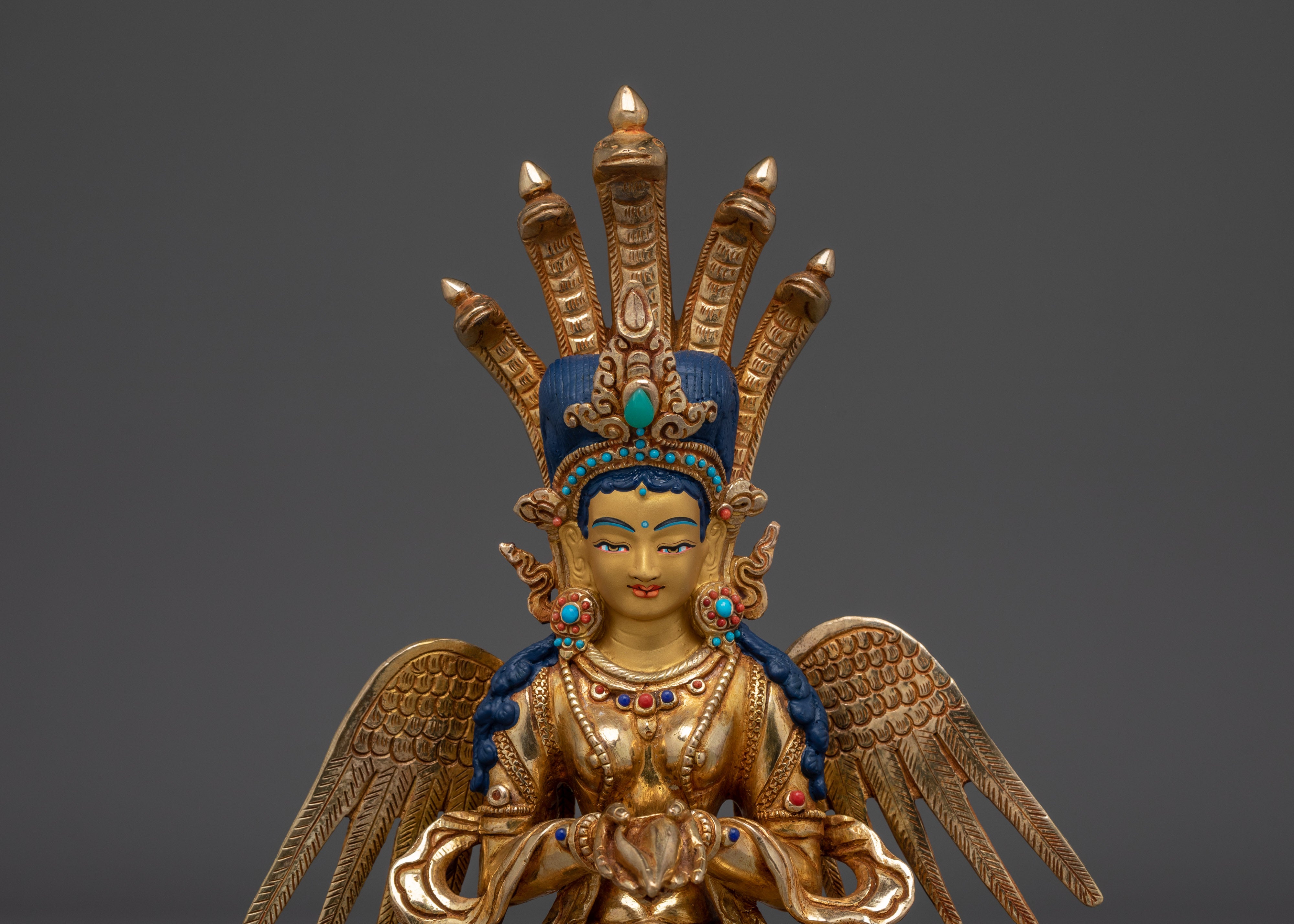 Handmade Nagakanya Statue: Protector of the Esoteric Teachings