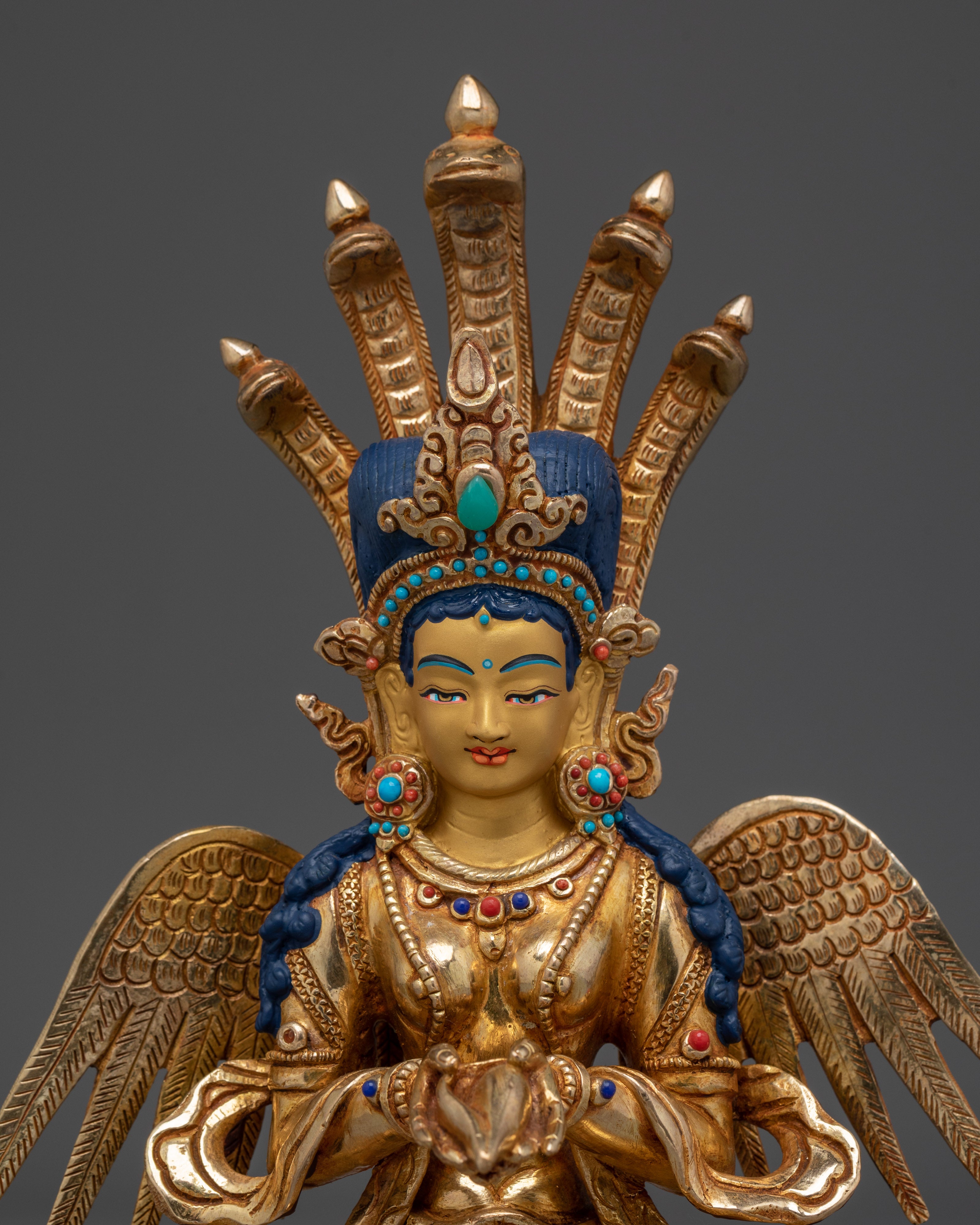Handmade Nagakanya Statue: Protector of the Esoteric Teachings