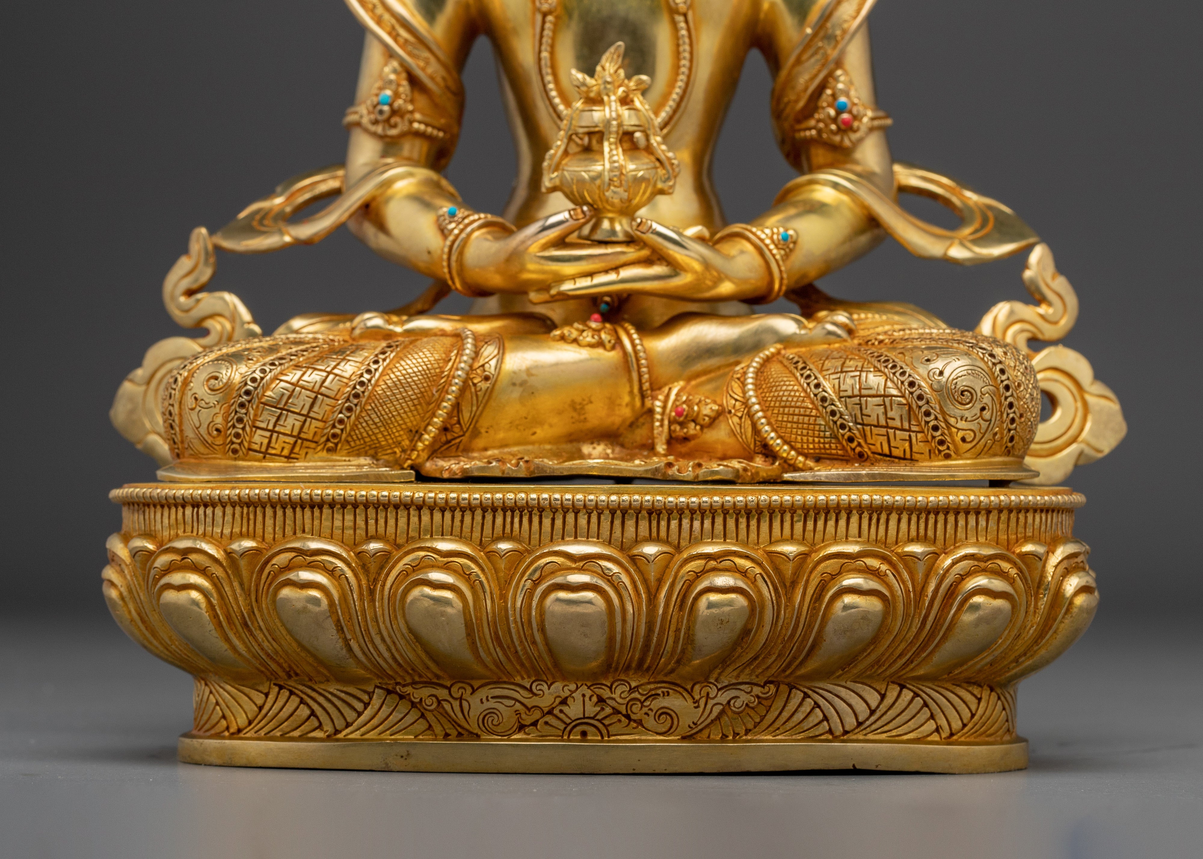 Golden Amitayus Statue for Spirituality