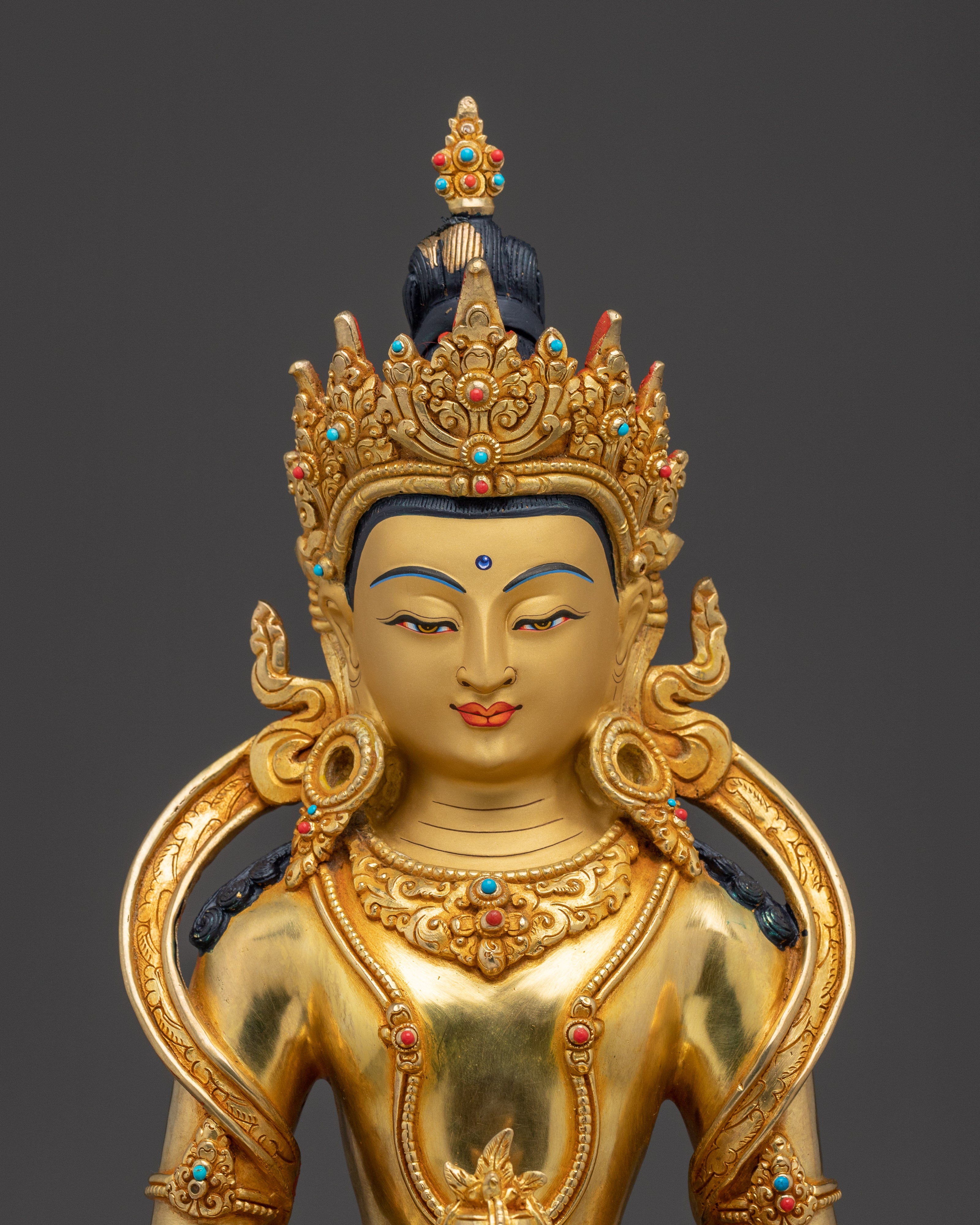 Golden Amitayus Statue for Spirituality