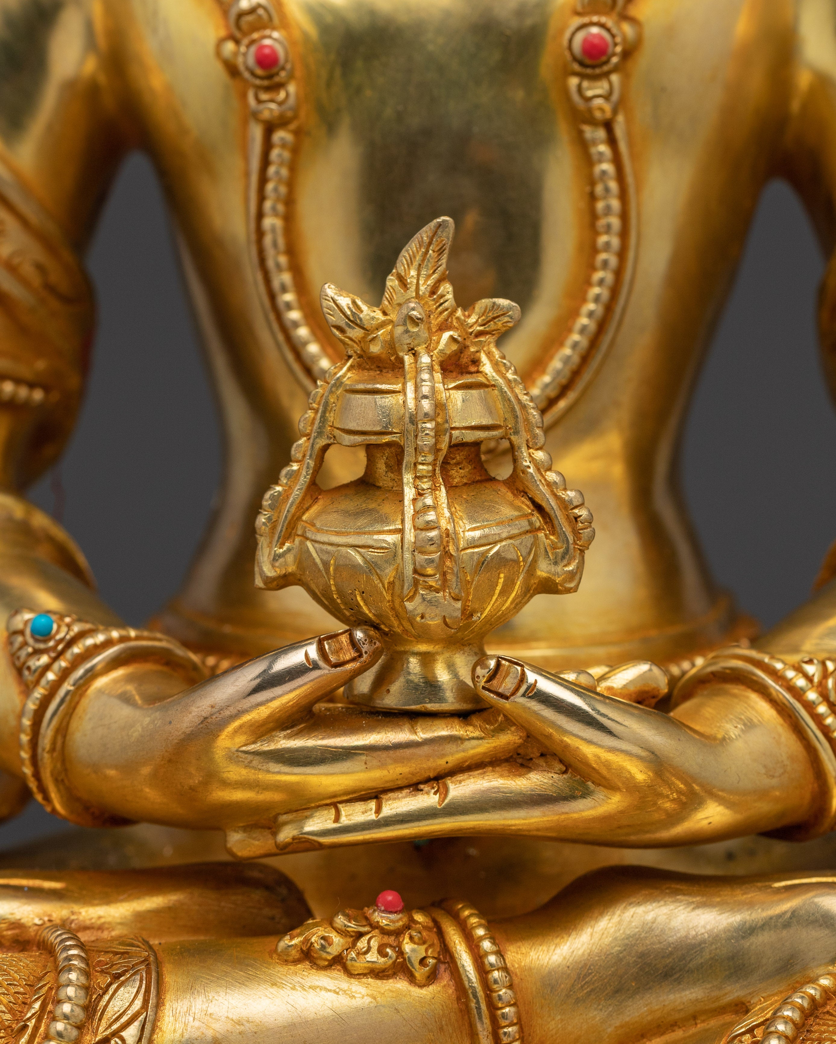 Golden Amitayus Statue for Spirituality