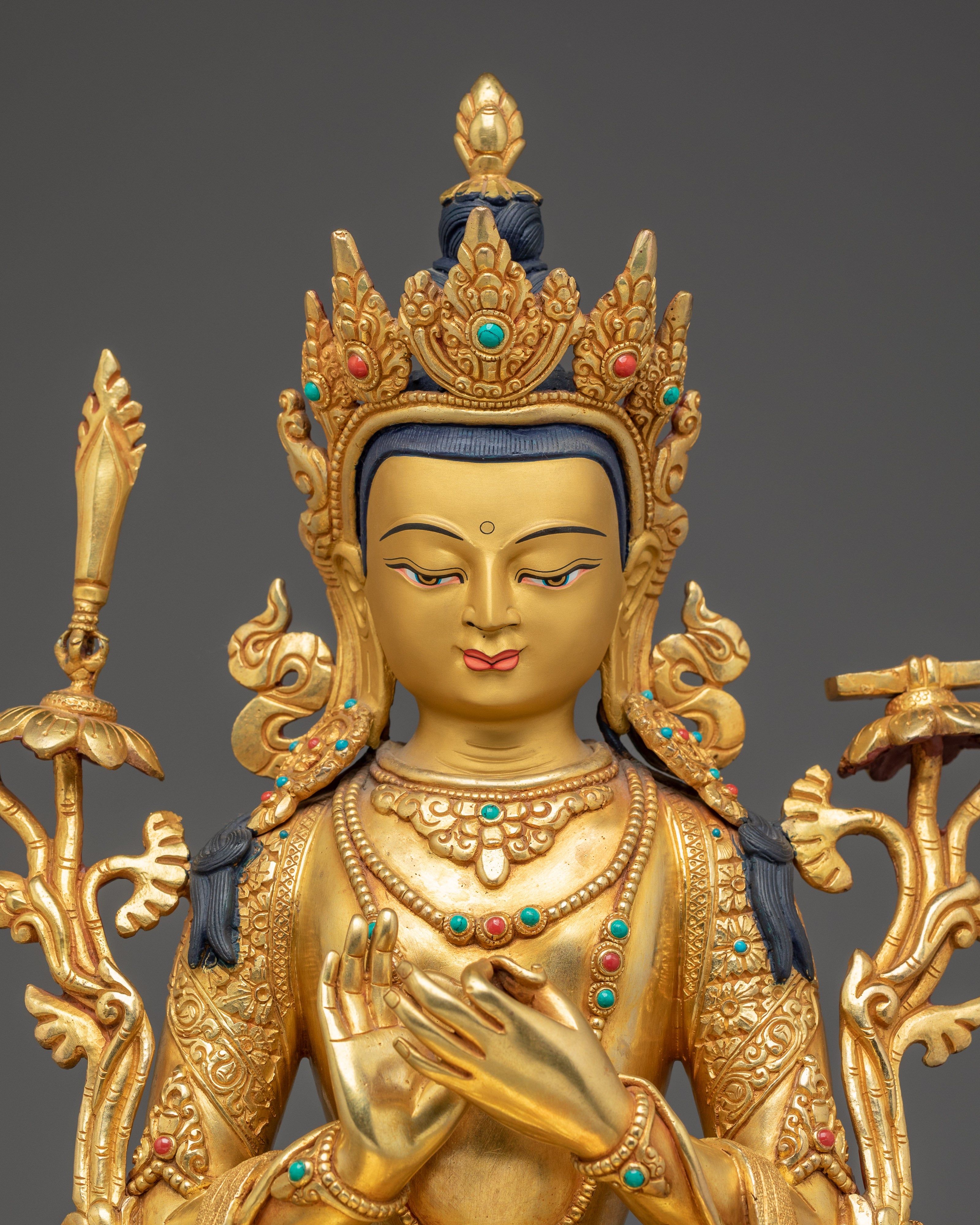 Manjushri in Throne | Bodhisattva of Wisdom