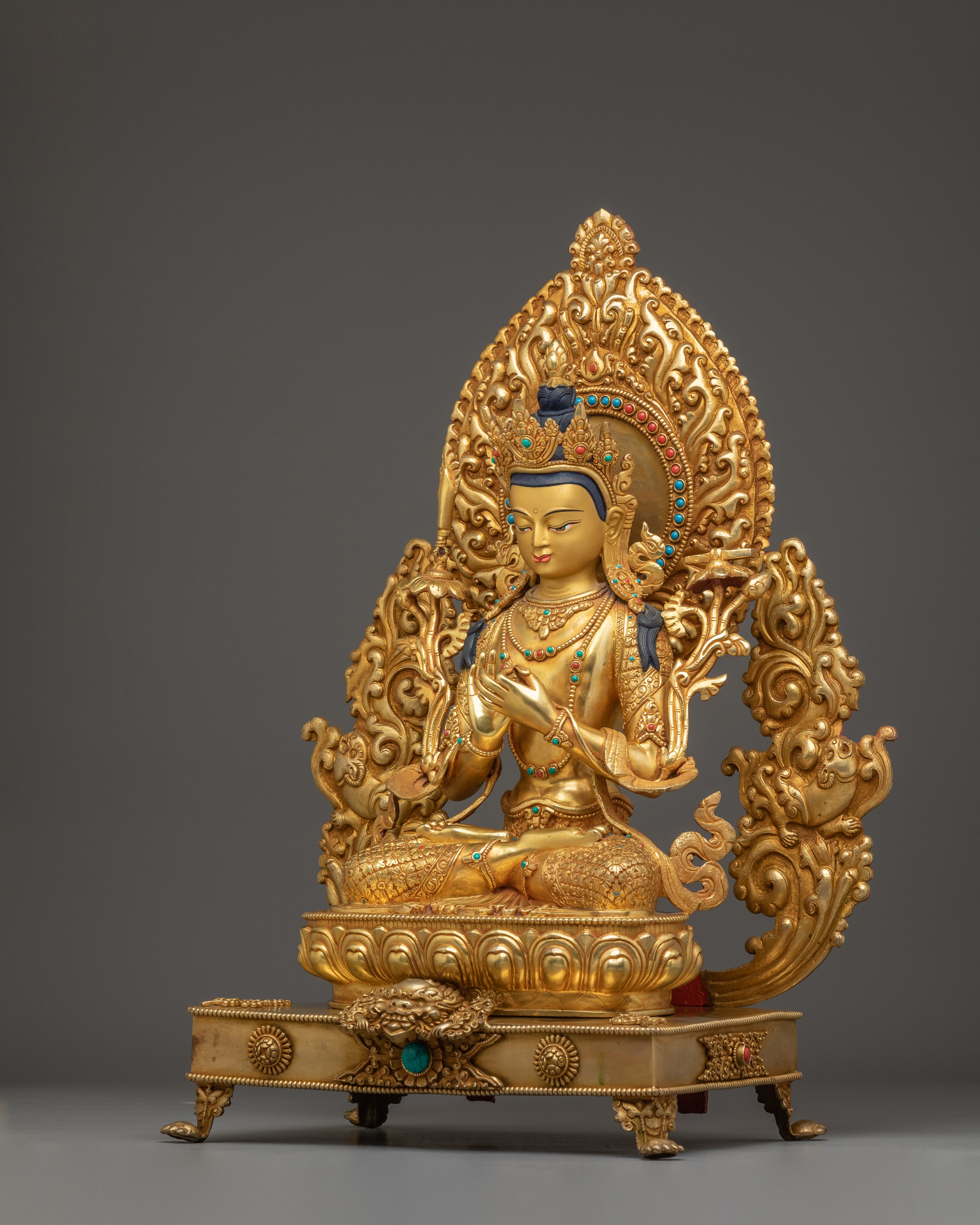 Manjushri in Throne | Bodhisattva of Wisdom