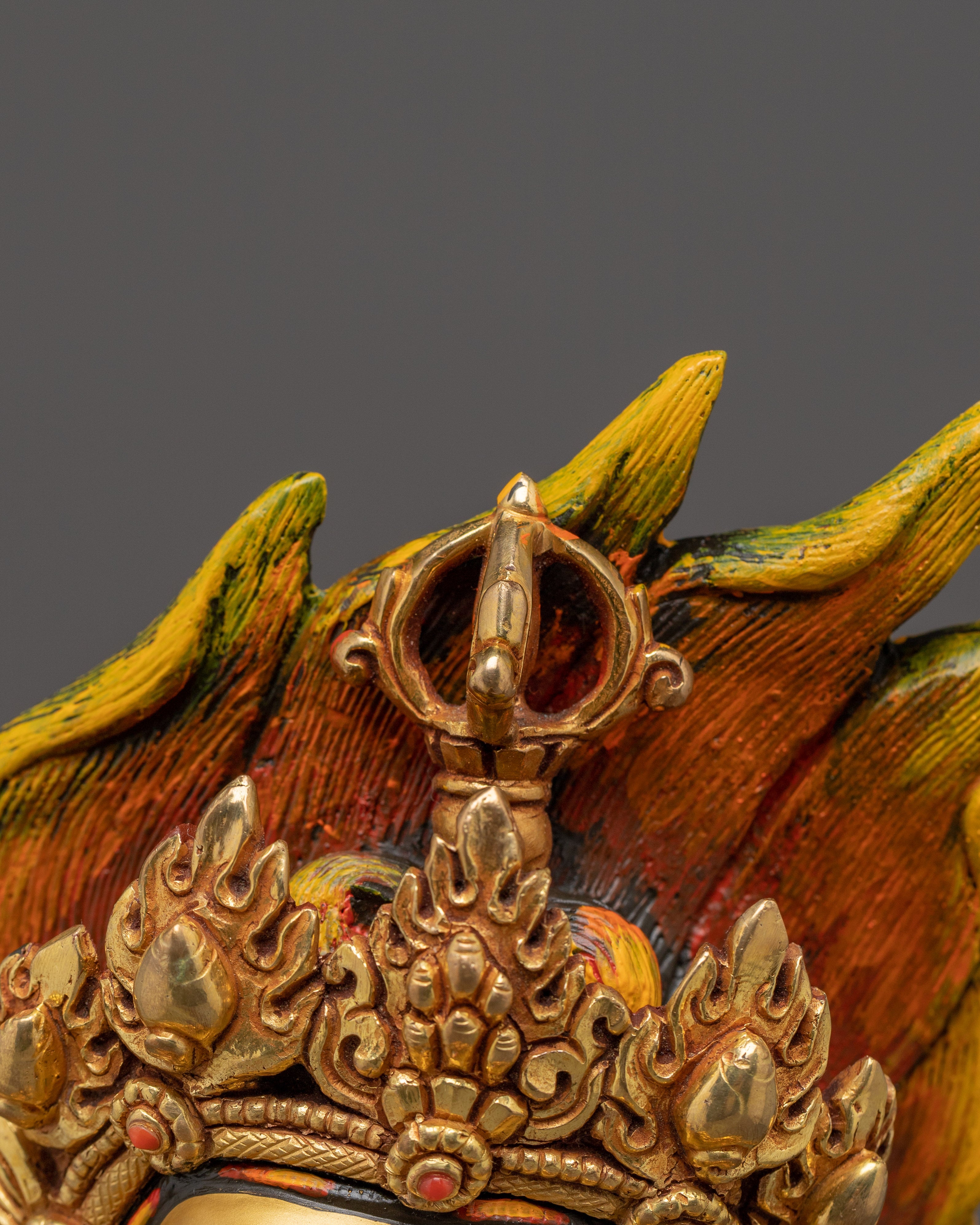 Buddhist Wealth Deity Black Dzambhala Art | Guardian of the Wealth