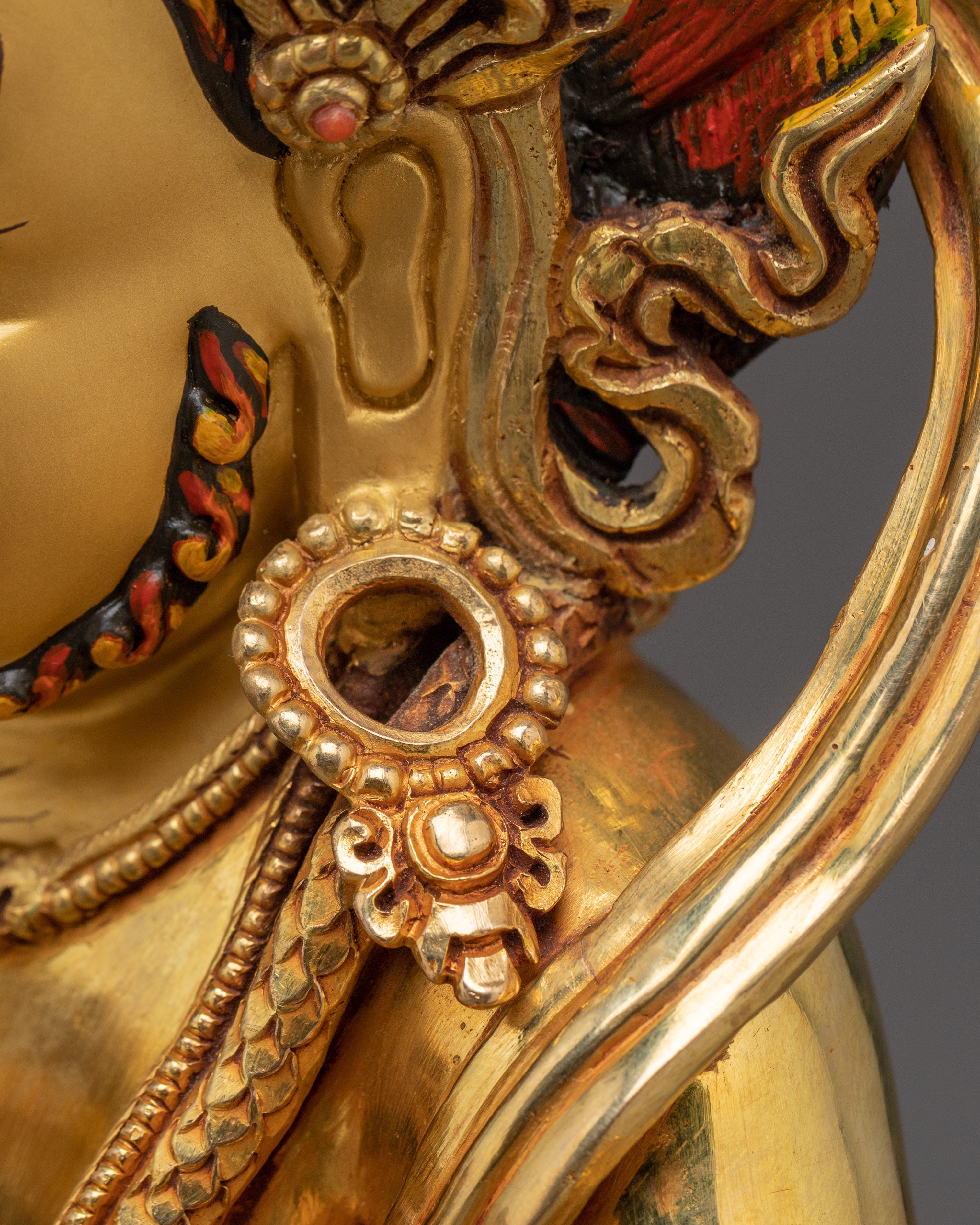 Buddhist Wealth Deity Black Dzambhala Art | Guardian of the Wealth