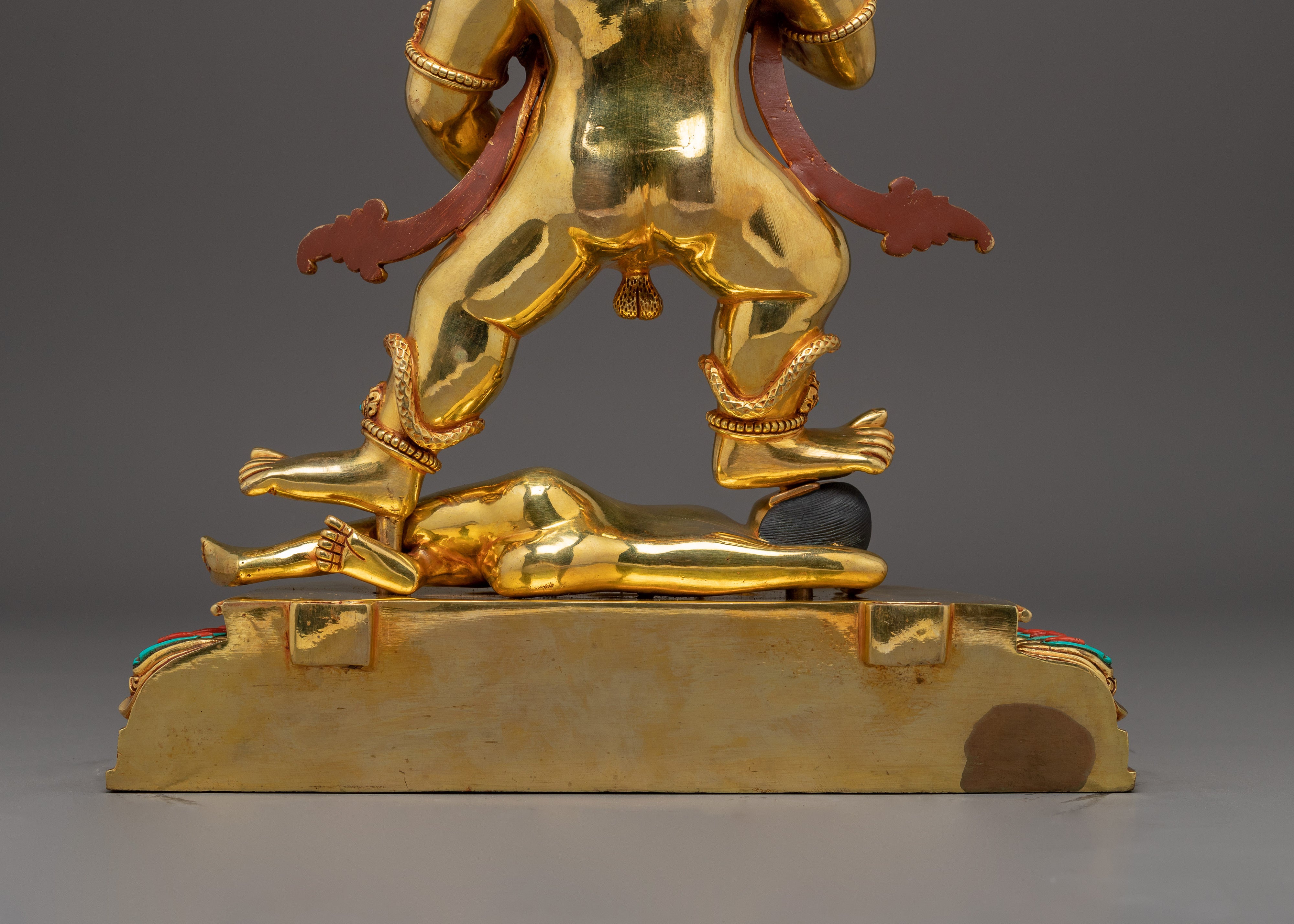 Buddhist Wealth Deity Black Dzambhala Art | Guardian of the Wealth