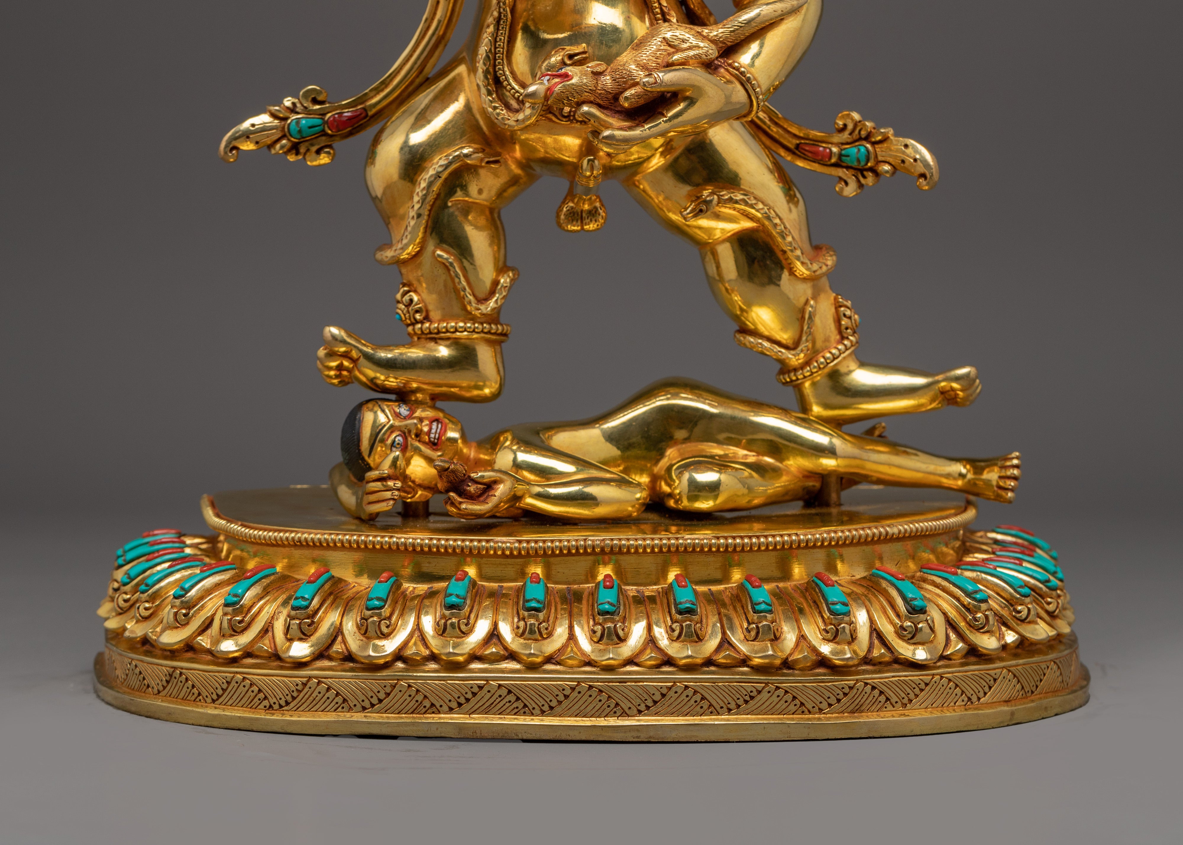 Buddhist Wealth Deity Black Dzambhala Art | Guardian of the Wealth