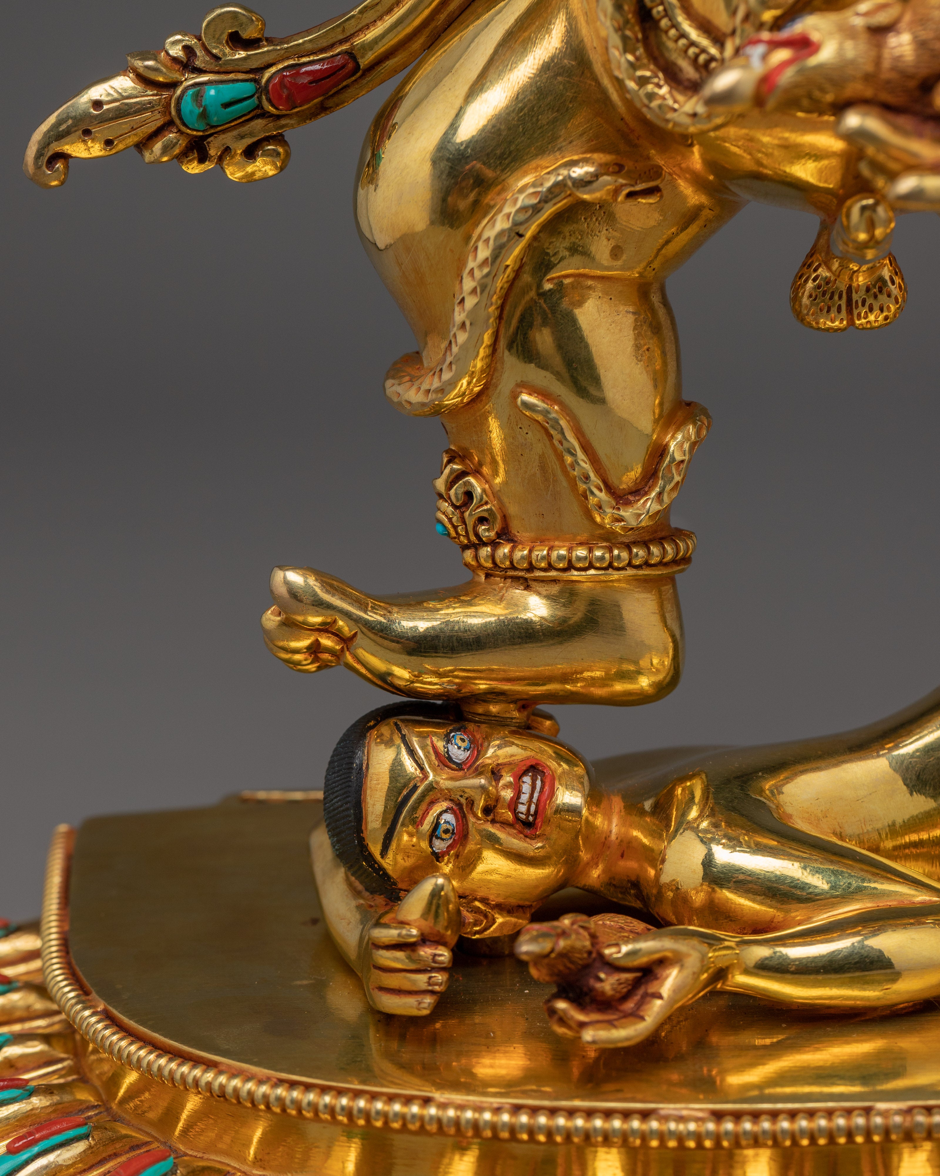 Buddhist Wealth Deity Black Dzambhala Art | Guardian of the Wealth