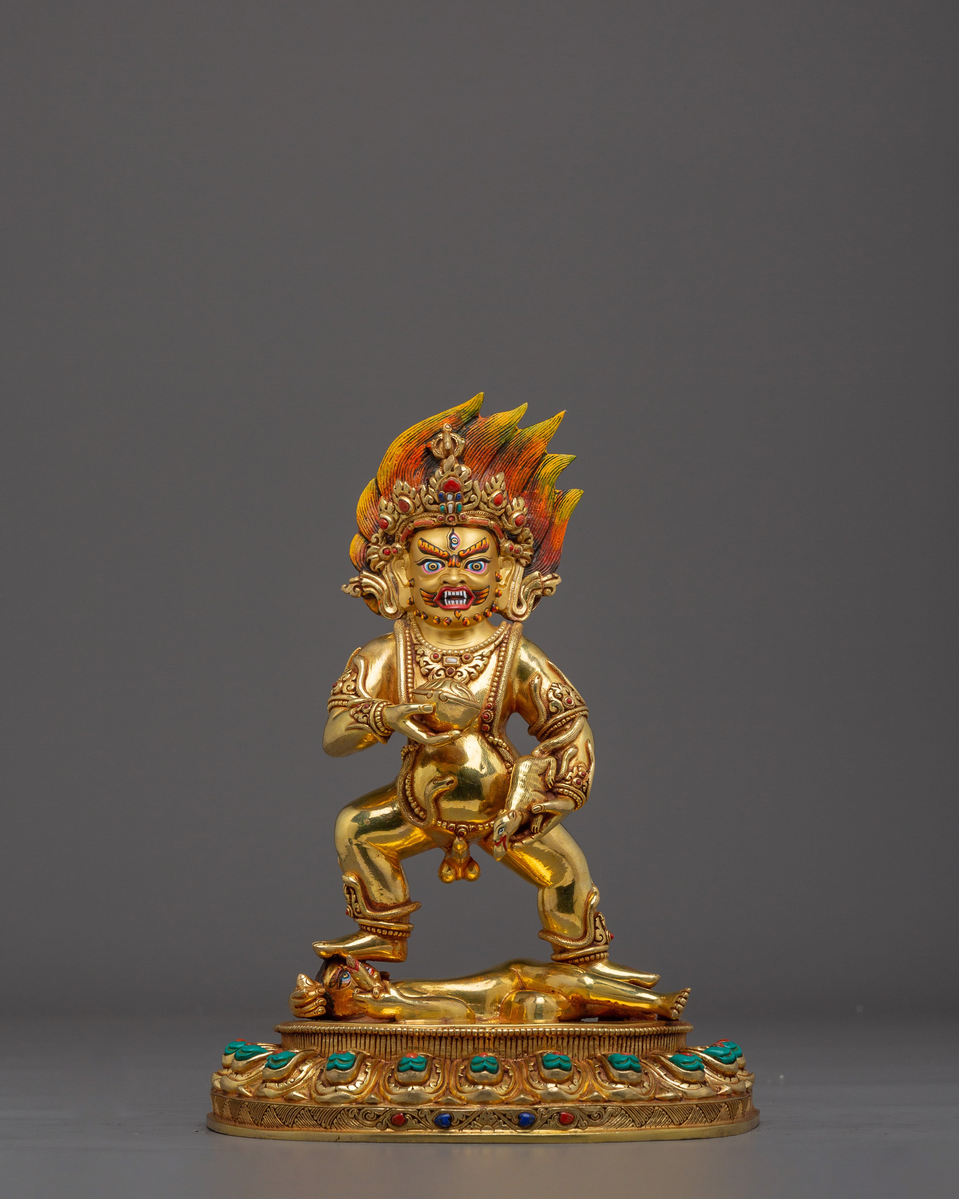 Wealth Deity Black Dzambhala Art | Guardian of the Wealth