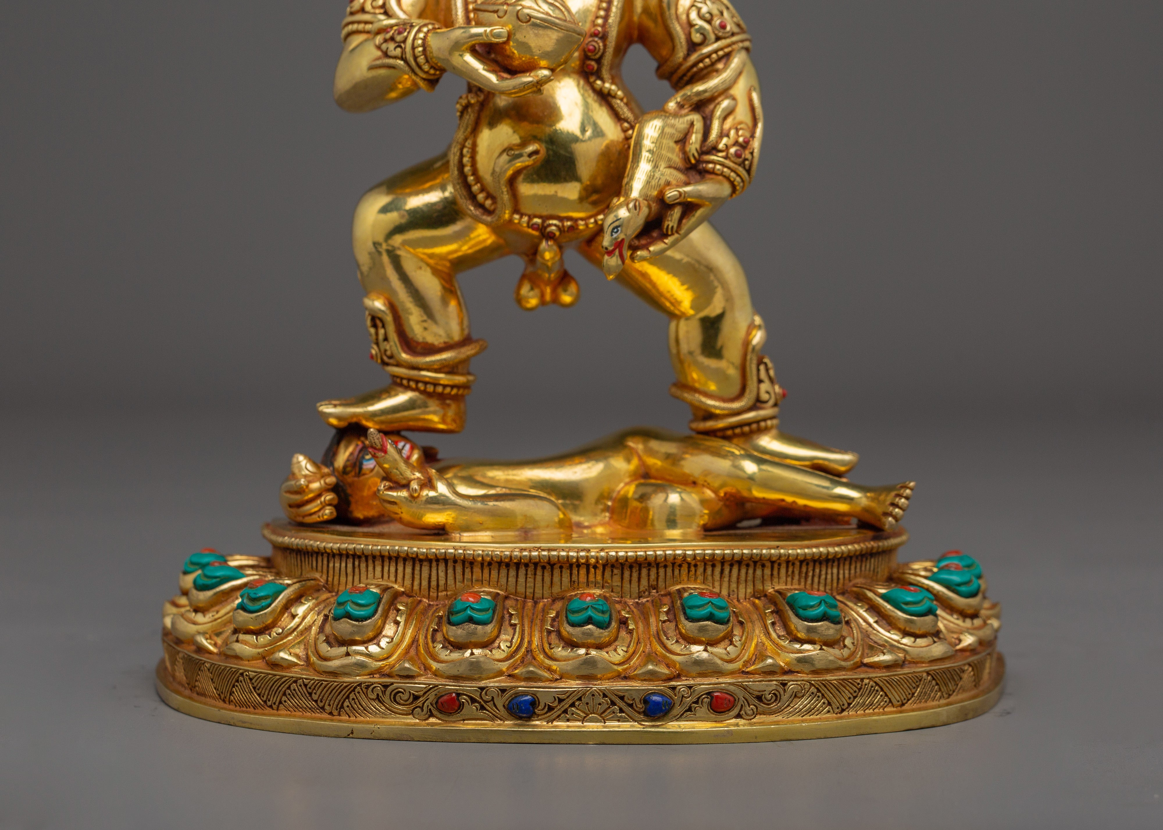 Wealth Deity Black Dzambhala Art | Guardian of the Wealth