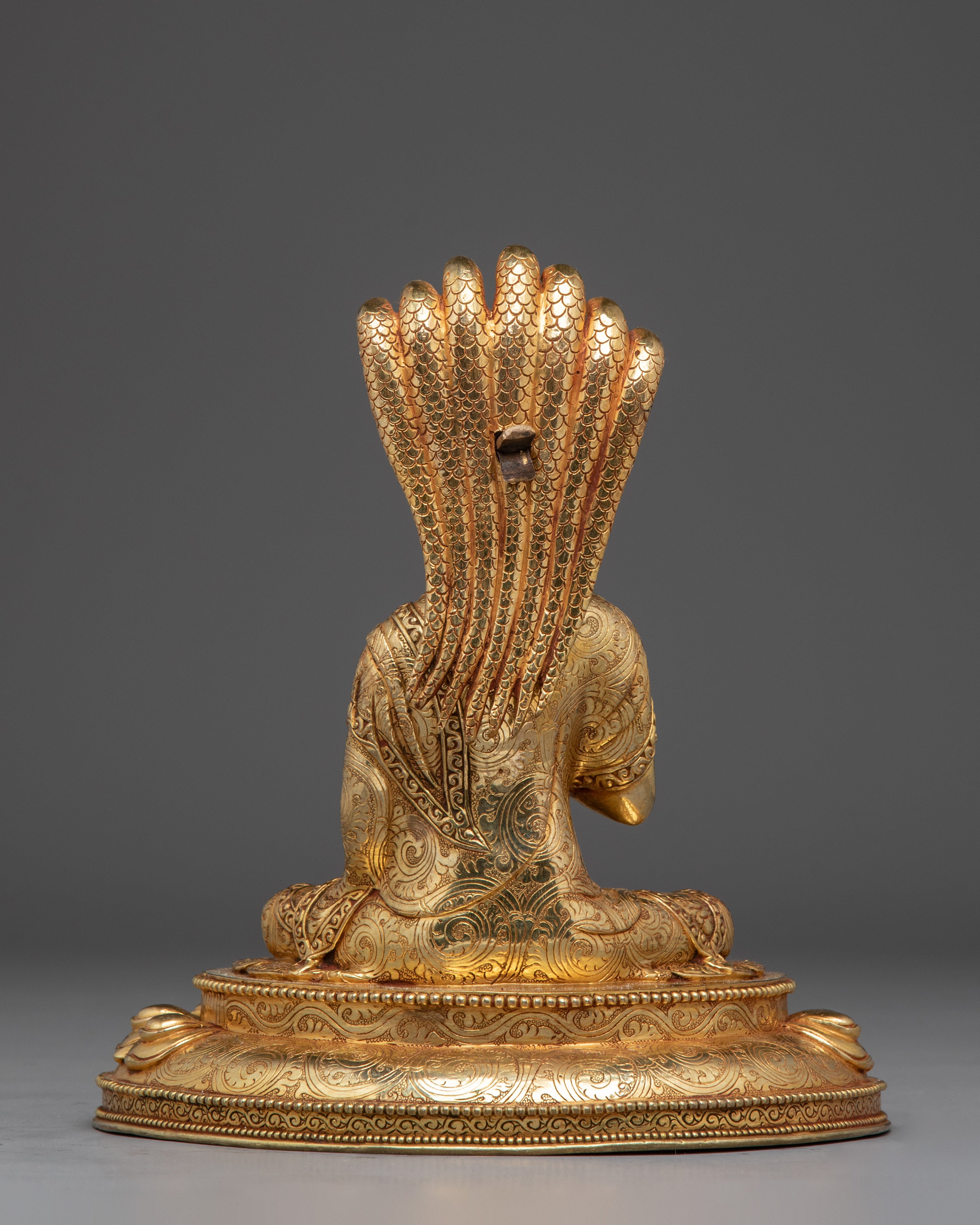 Master Nagarjuna Statue | Gold Gilded Buddhist Icon