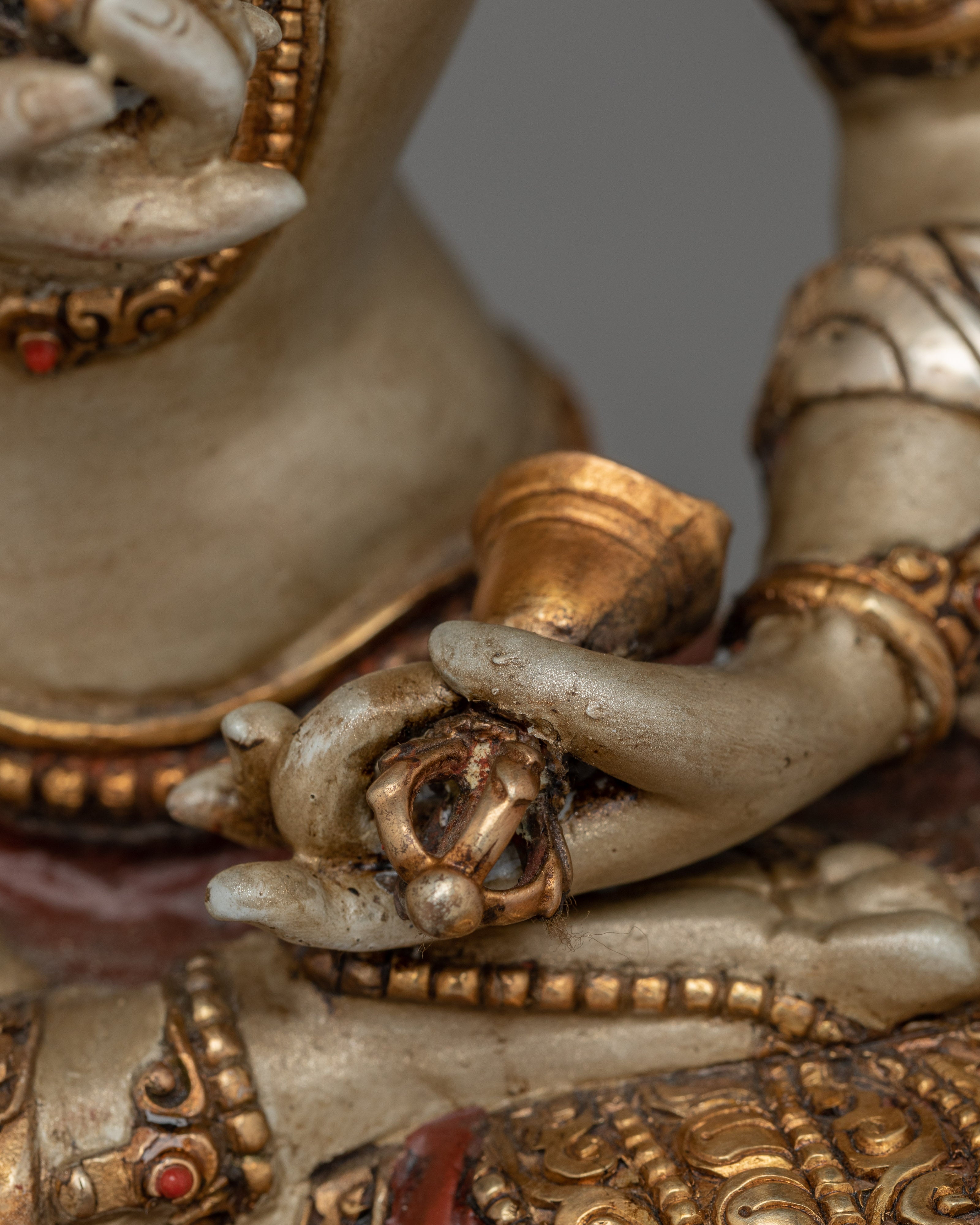 Vajrasattva, Tantric Purifier and Wisdom Deity | Nepali Handcrafted Icon