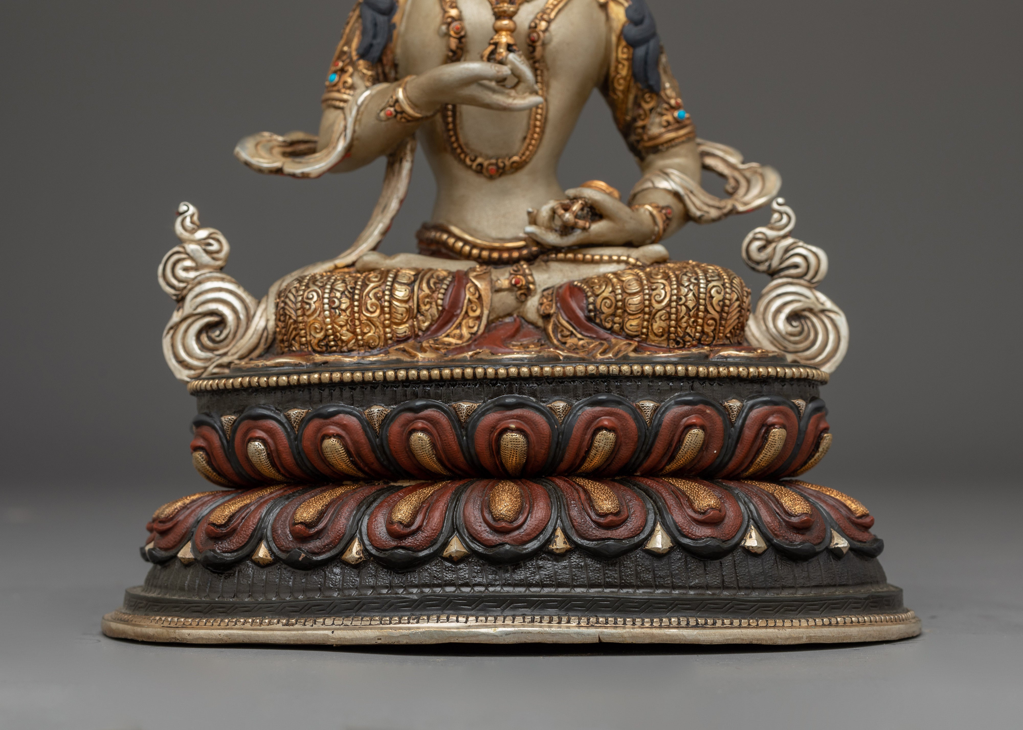 Vajrasattva, Tantric Purifier and Wisdom Deity | Nepali Handcrafted Icon