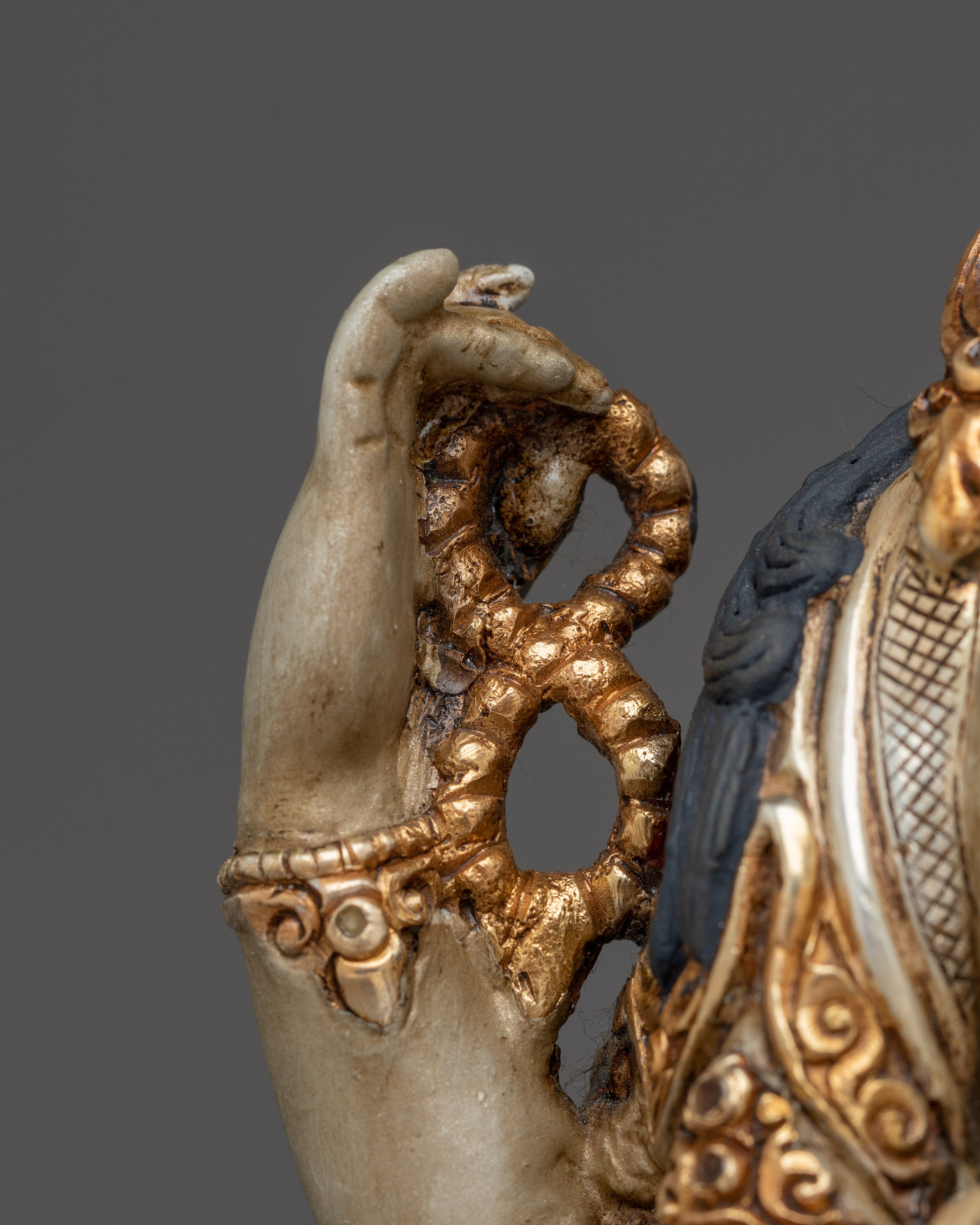 Chenrezig, Peaceful Deity | Nepali Handcrafted Icon