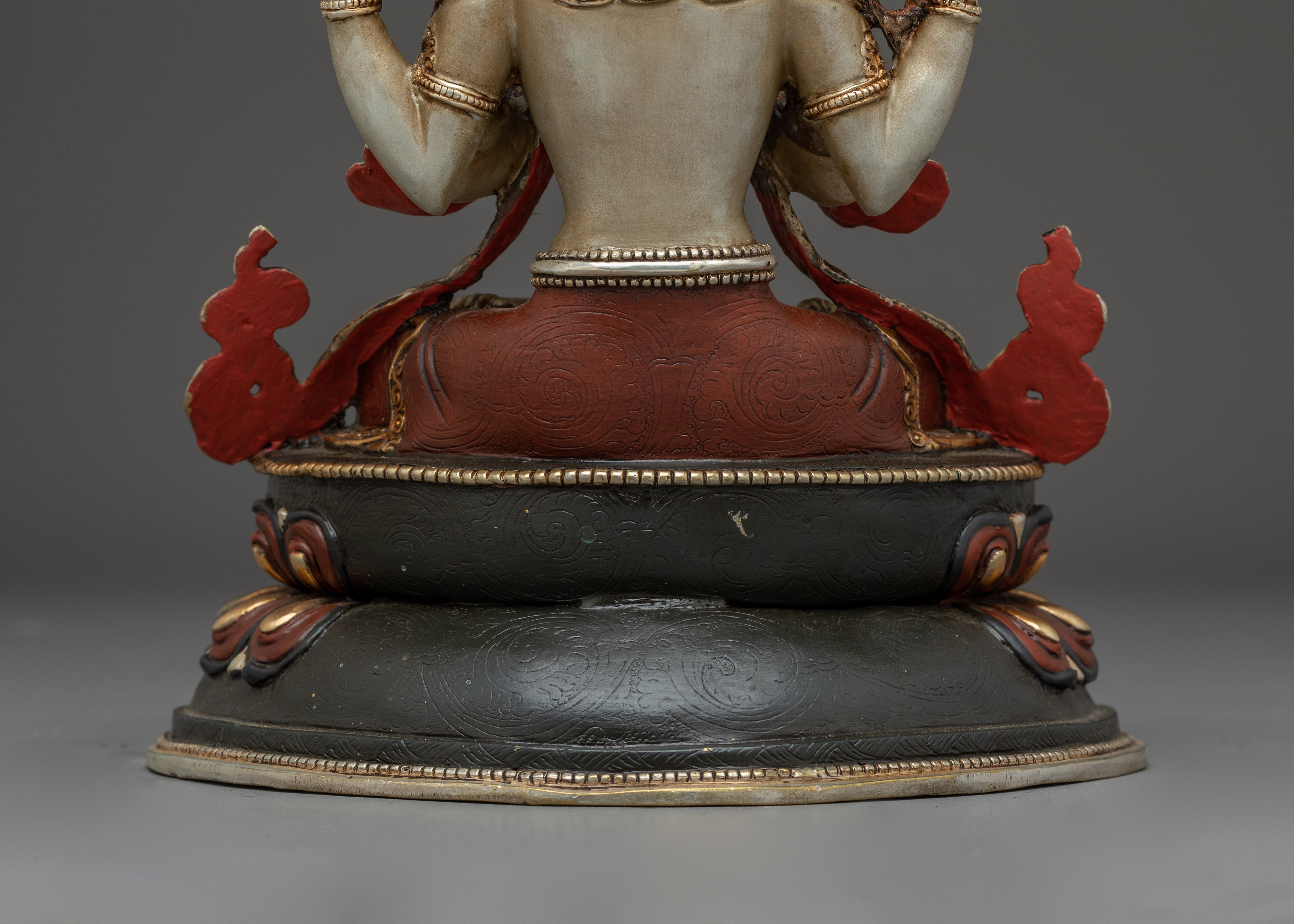 Chenrezig, Peaceful Deity | Nepali Handcrafted Icon