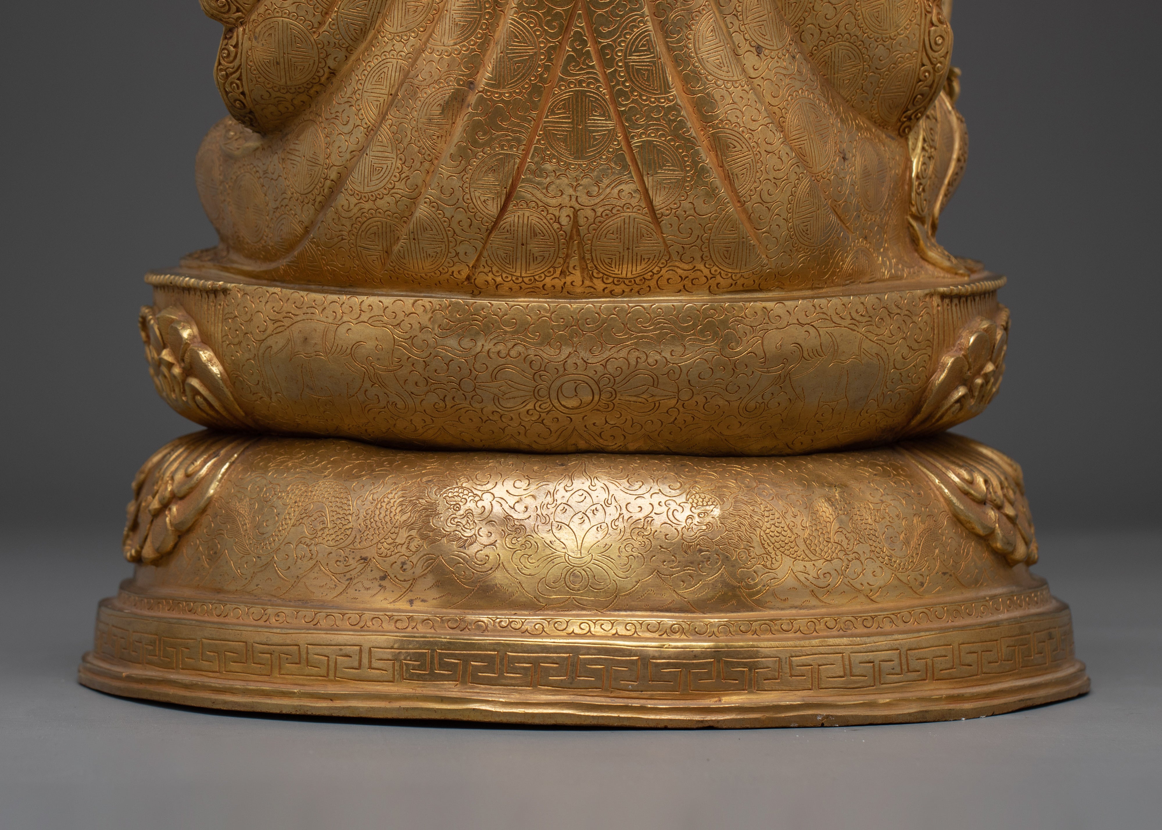 Himalayan Guru Rinpoche | Nepali Crafted Gold Gilded Icon