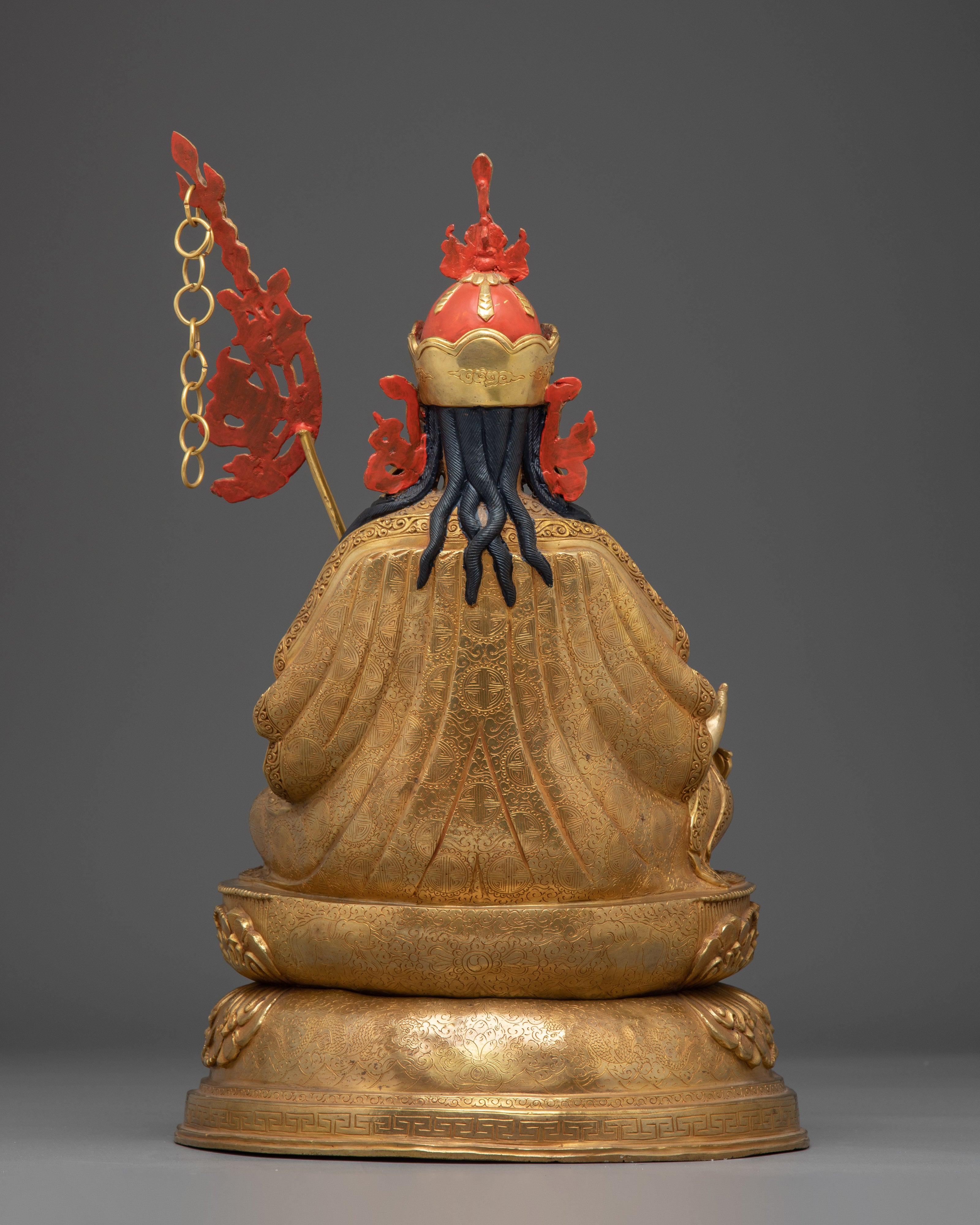 Himalayan Guru Rinpoche | Nepali Crafted Gold Gilded Icon