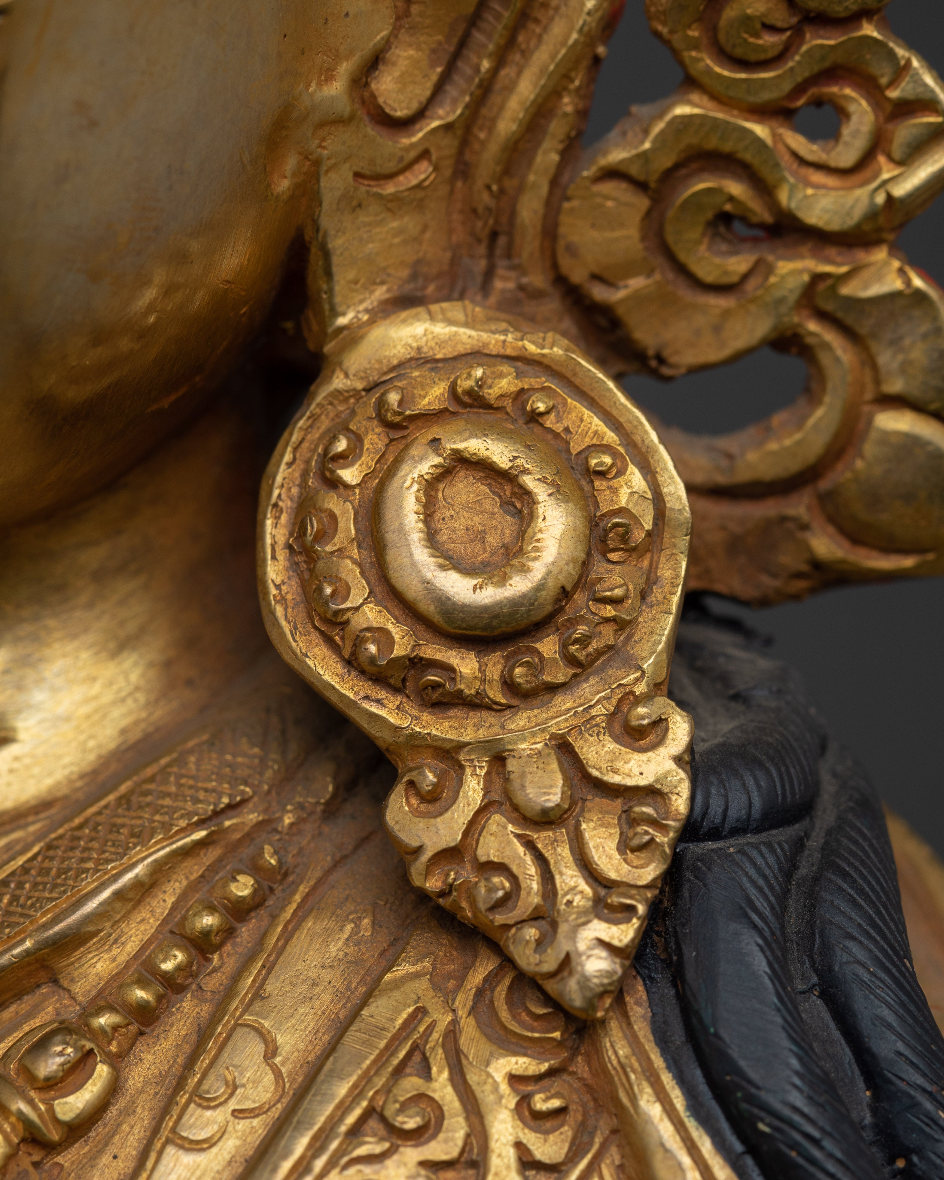 Himalayan Guru Rinpoche | Nepali Crafted Gold Gilded Icon