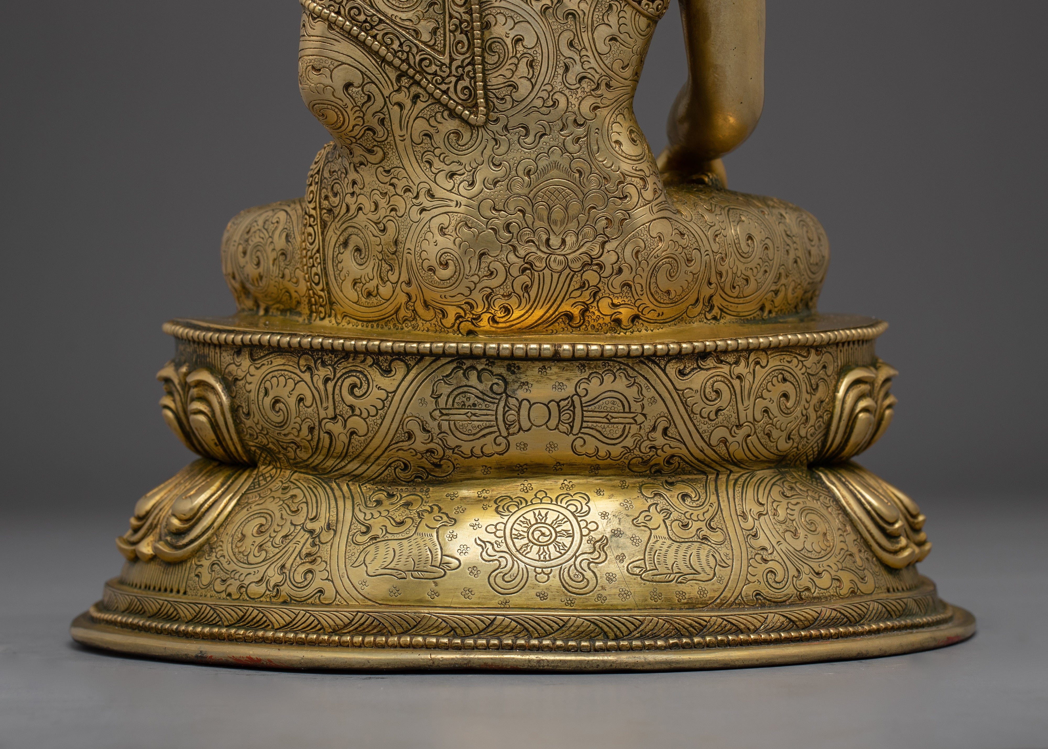 Shakyamuni Buddha, Gold Gilded Enlightened Teacher | Peace Born of Awakening