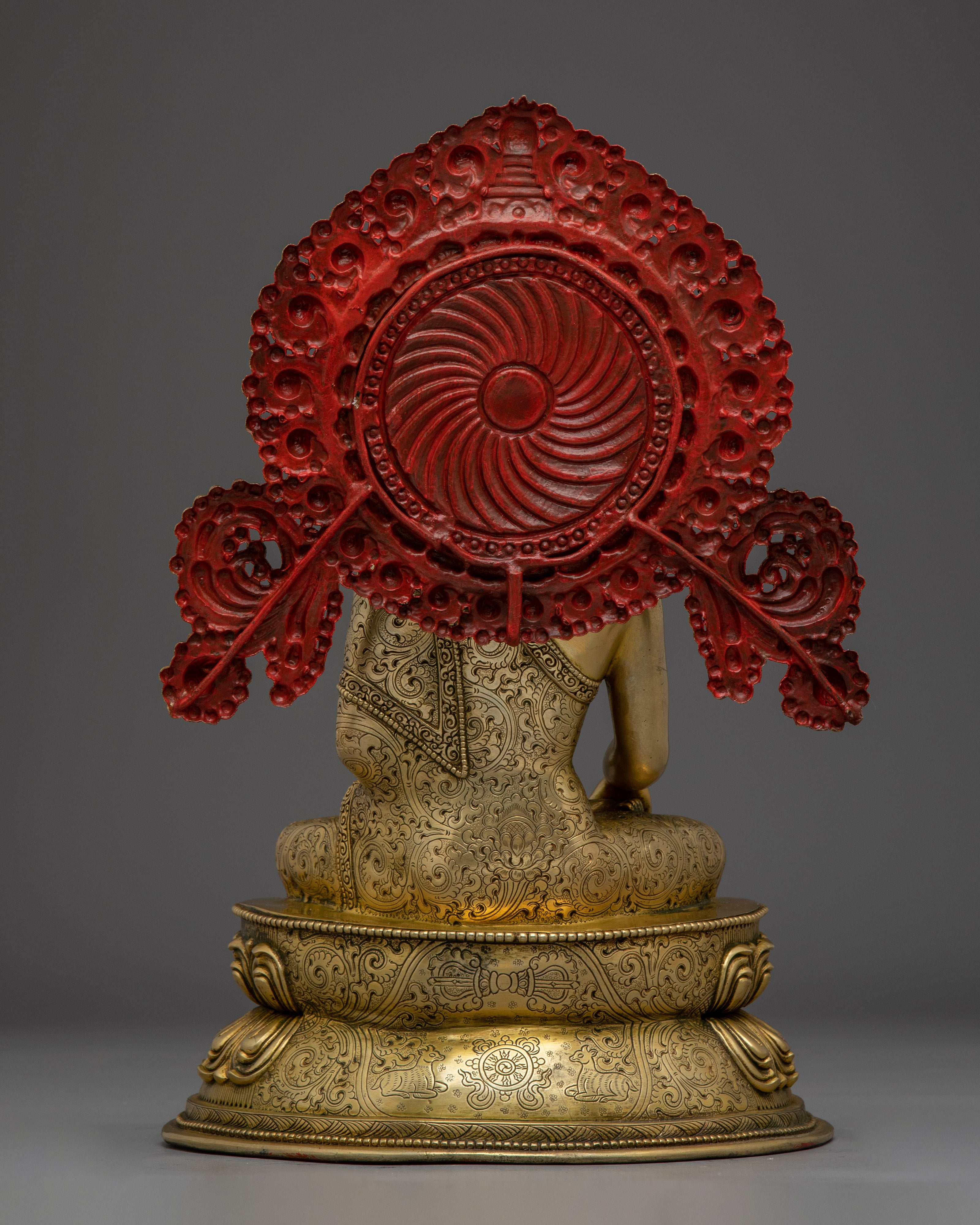 Shakyamuni Buddha, Gold Gilded Enlightened Teacher | Peace Born of Awakening