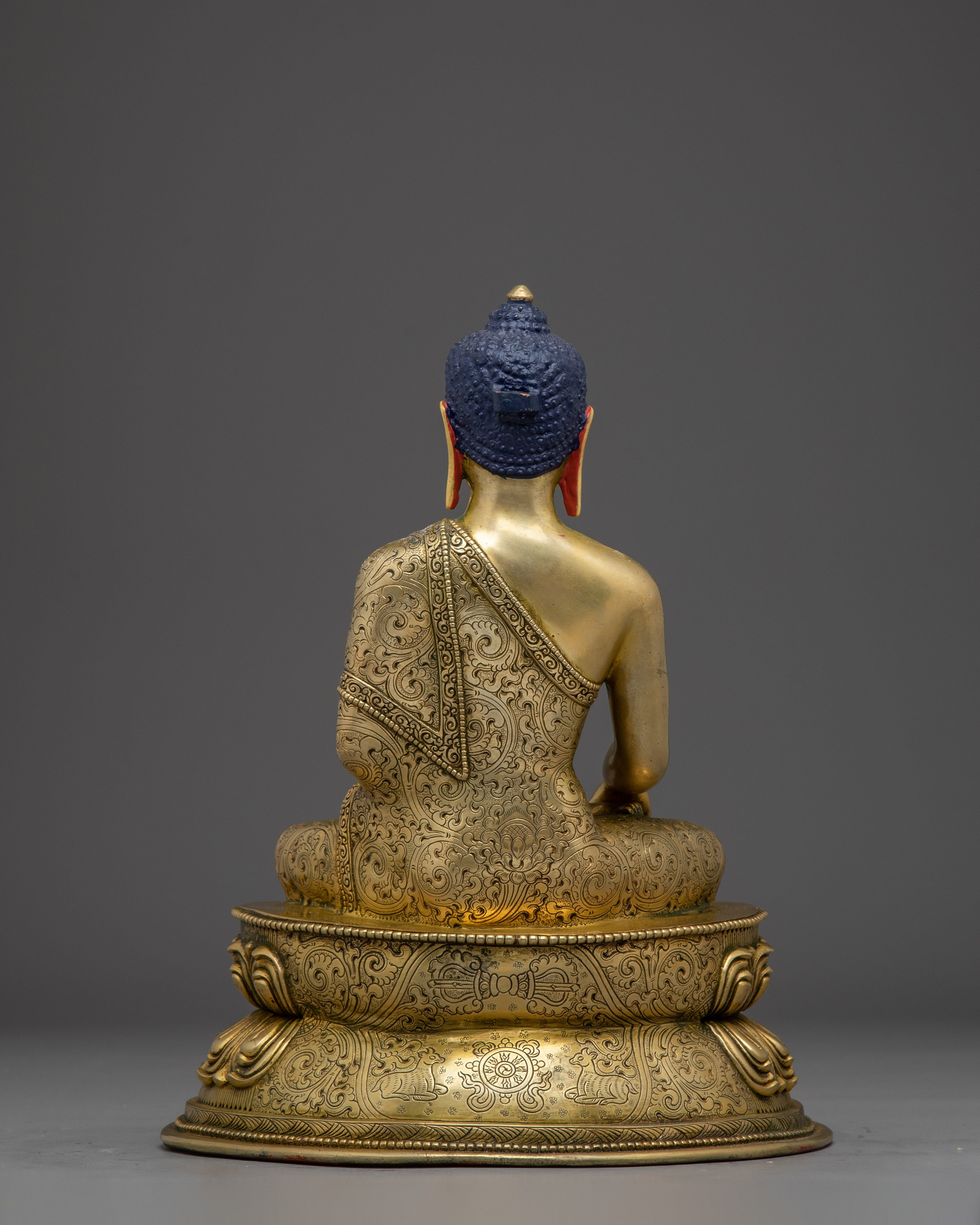 Shakyamuni Buddha, Gold Gilded Enlightened Teacher | Peace Born of Awakening