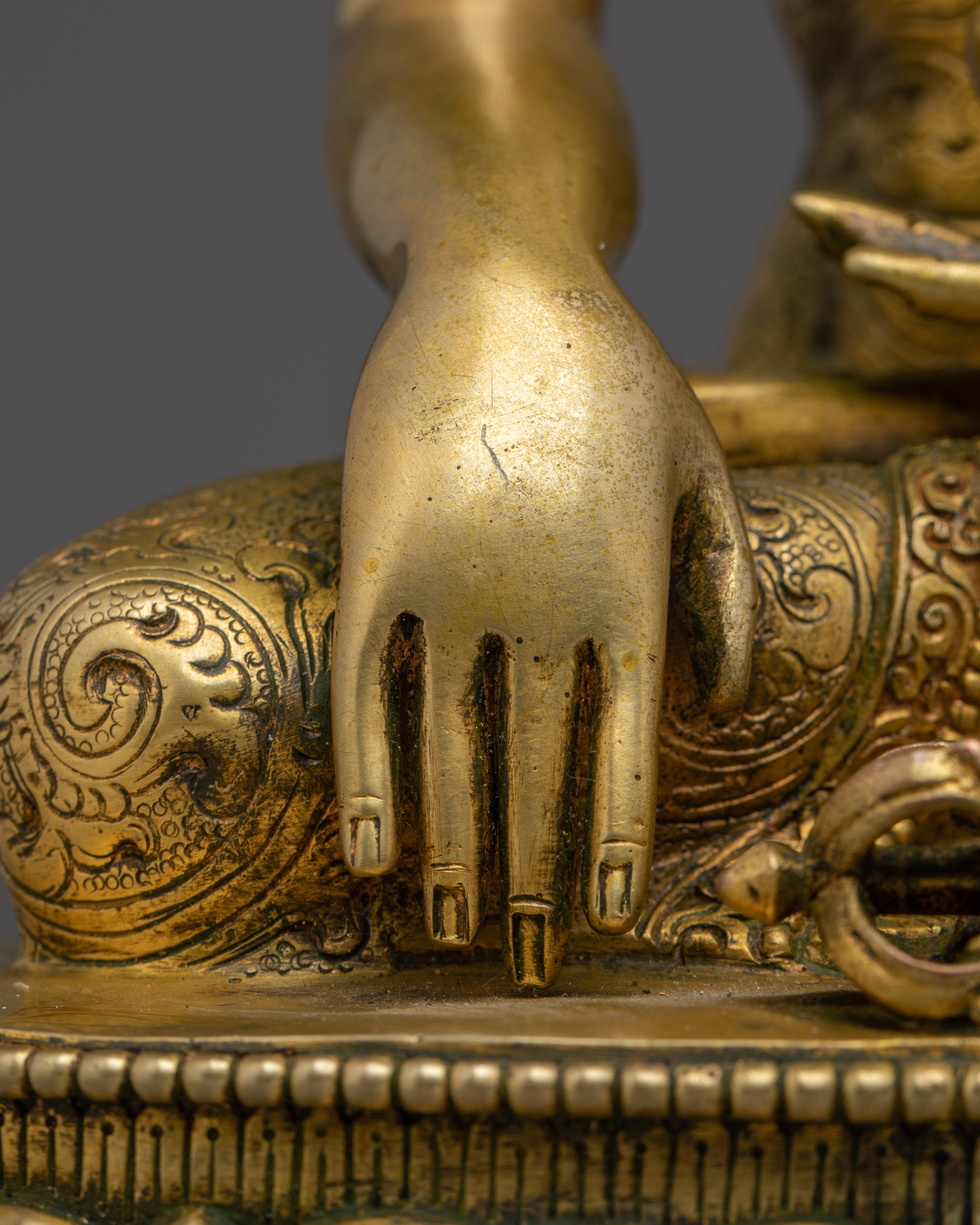 Shakyamuni Buddha, Gold Gilded Enlightened Teacher | Peace Born of Awakening