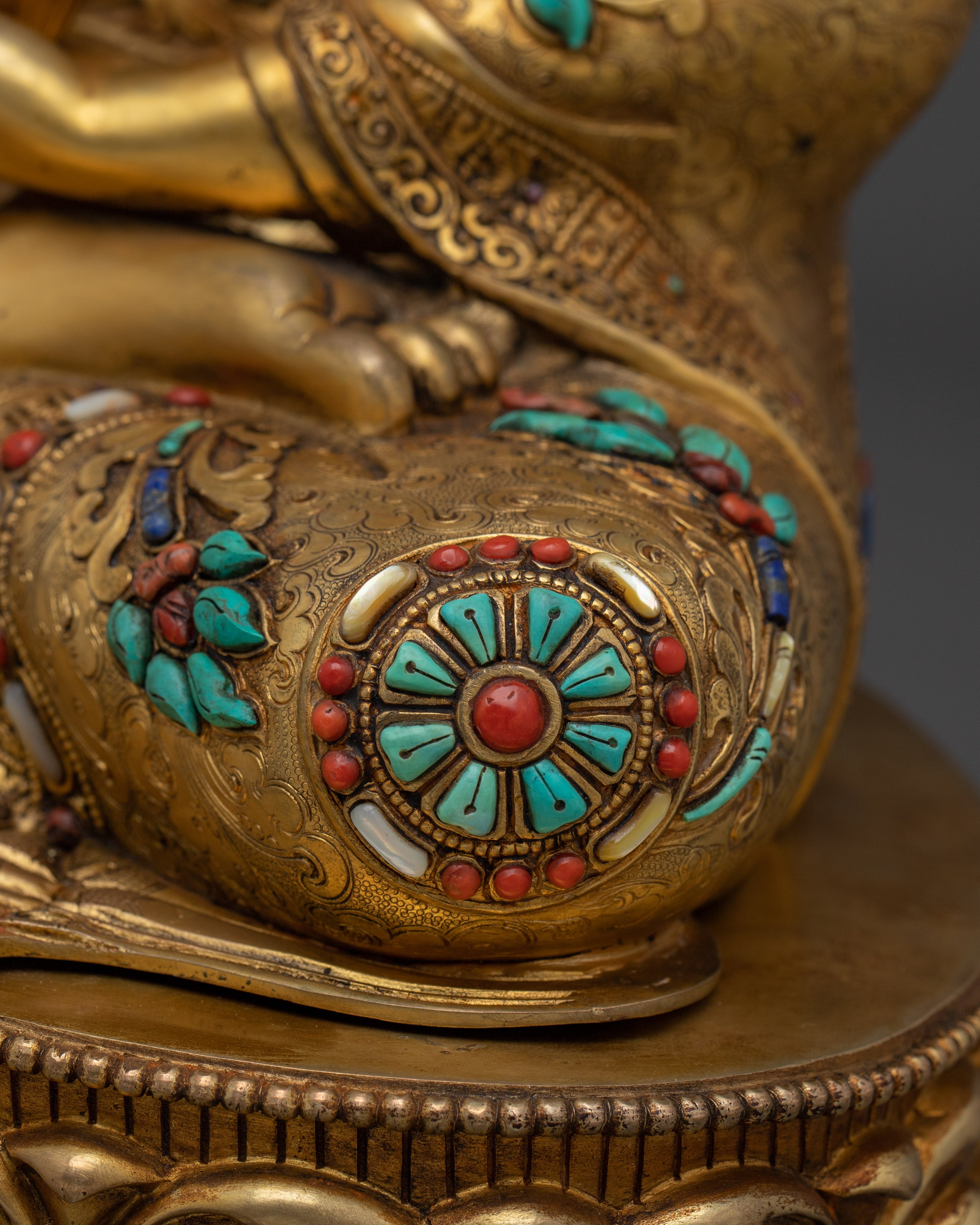 Shakyamuni, Buddha of Wisdom | Nepali Gold Gilded Icon