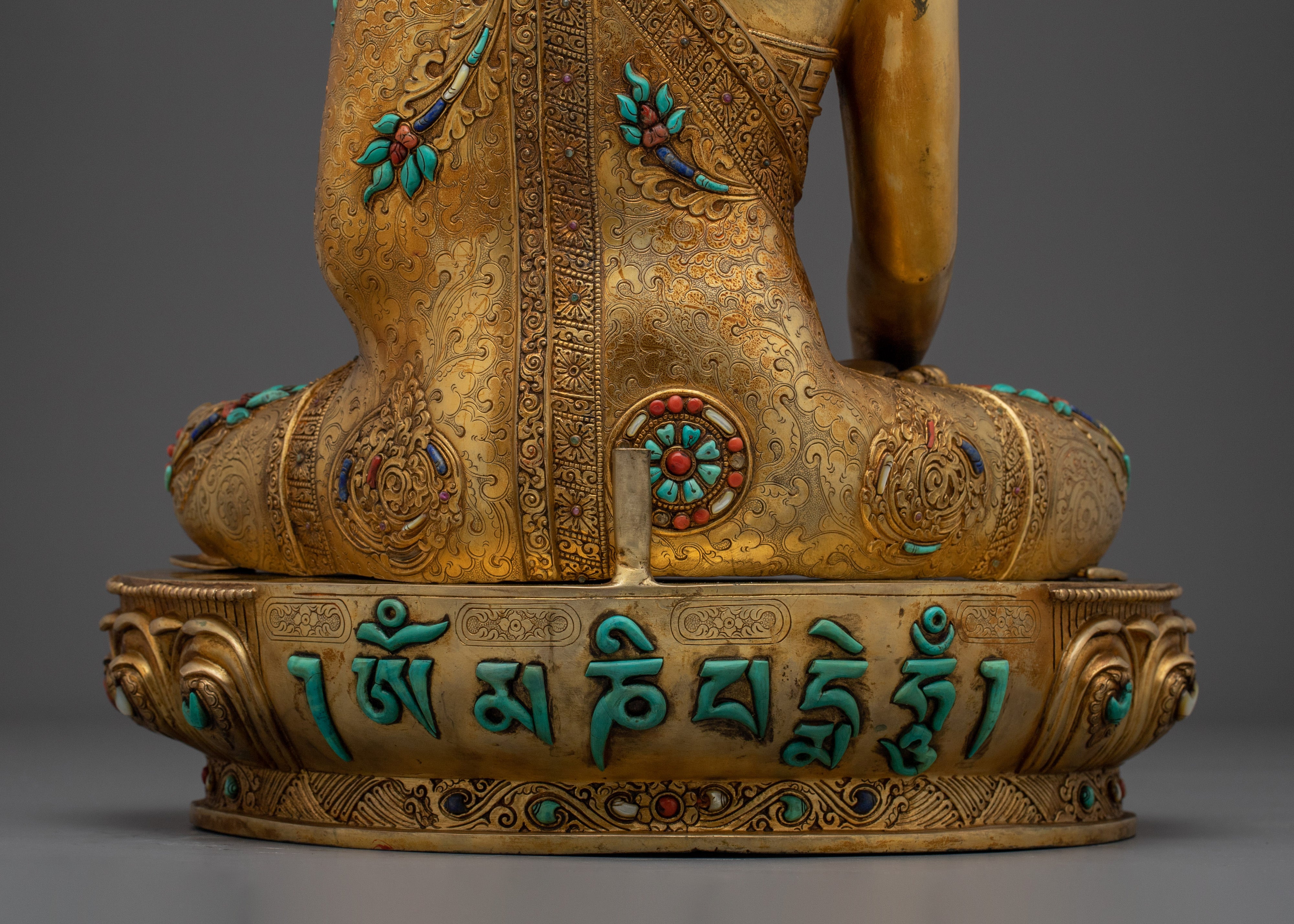 Shakyamuni, Buddha of Wisdom | Nepali Gold Gilded Icon