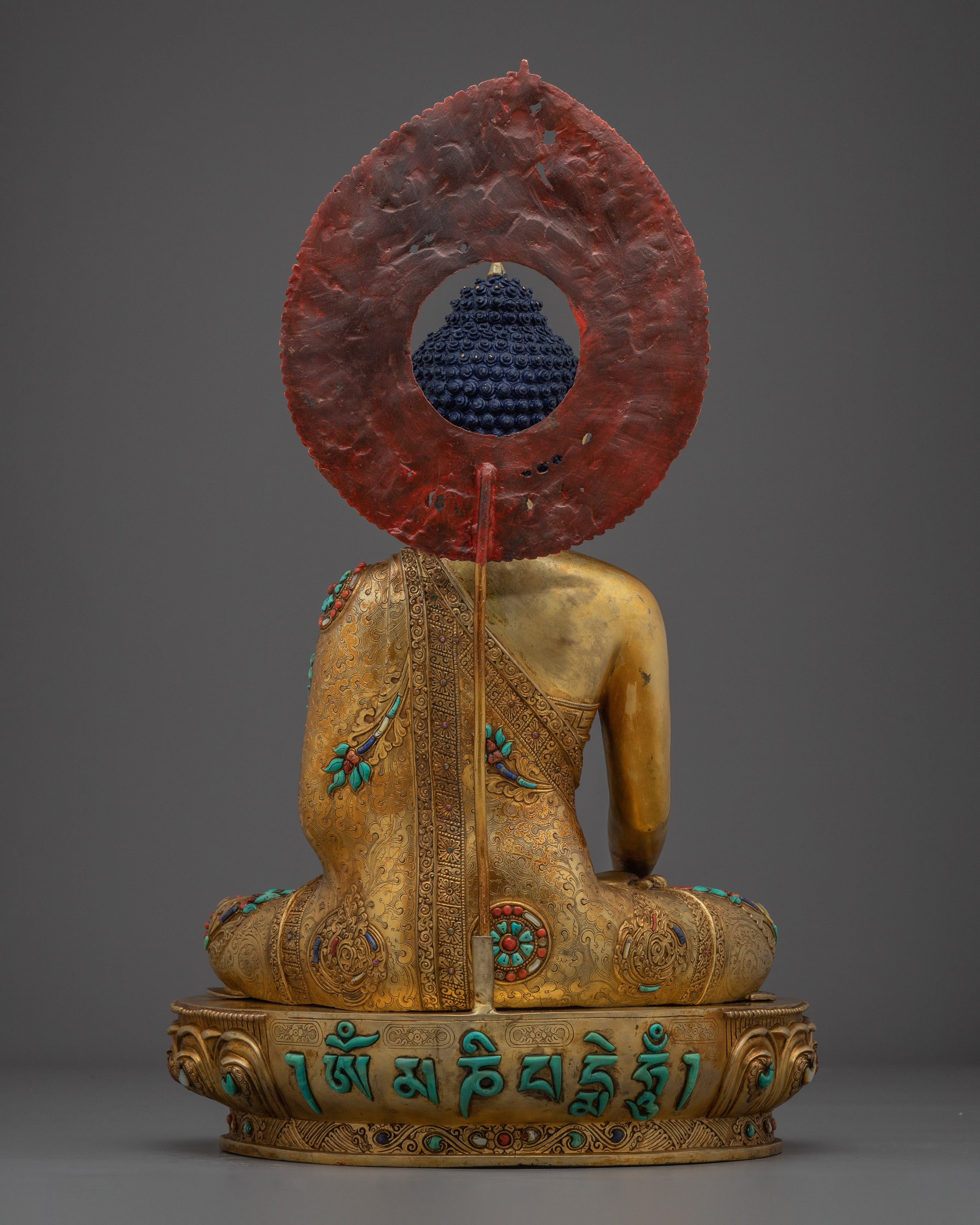 Shakyamuni, Buddha of Wisdom | Nepali Gold Gilded Icon