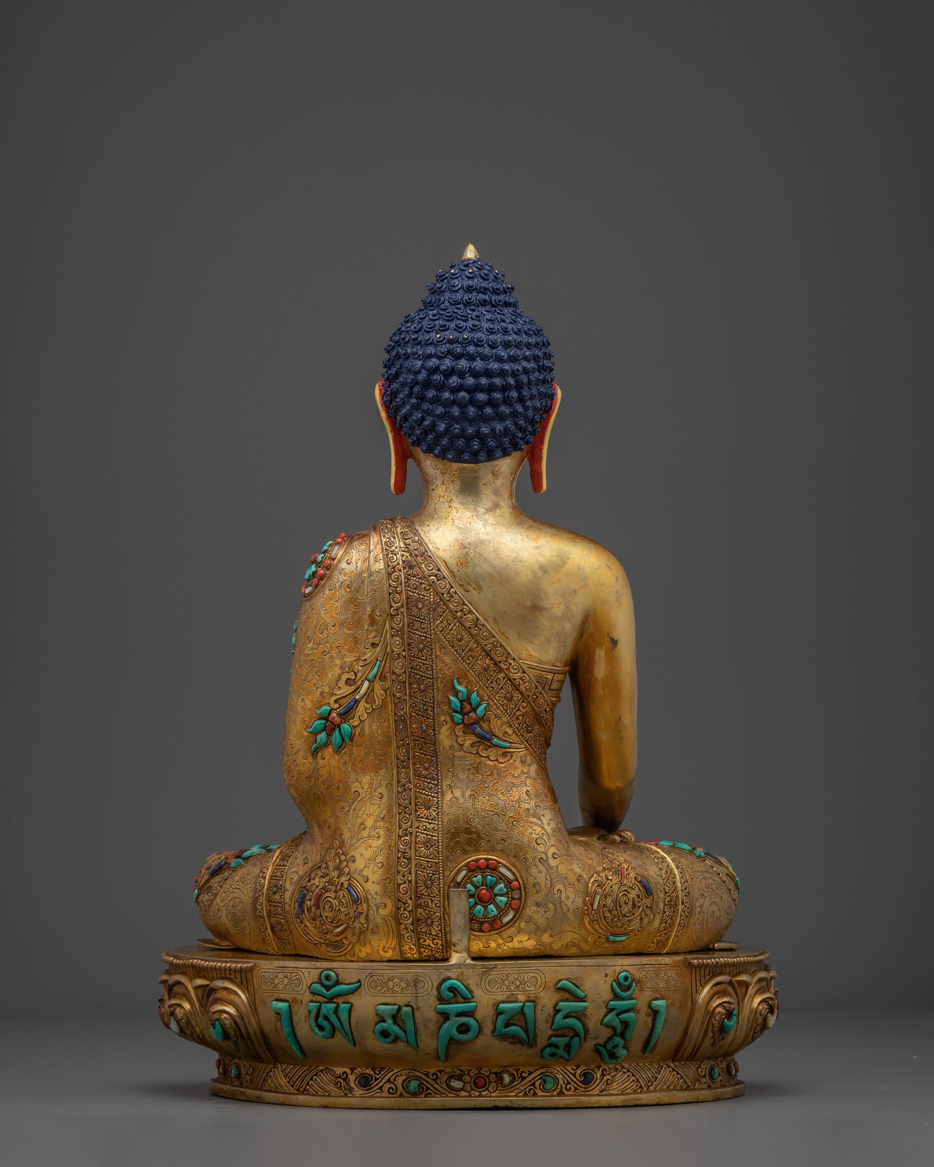Shakyamuni, Buddha of Wisdom | Nepali Gold Gilded Icon
