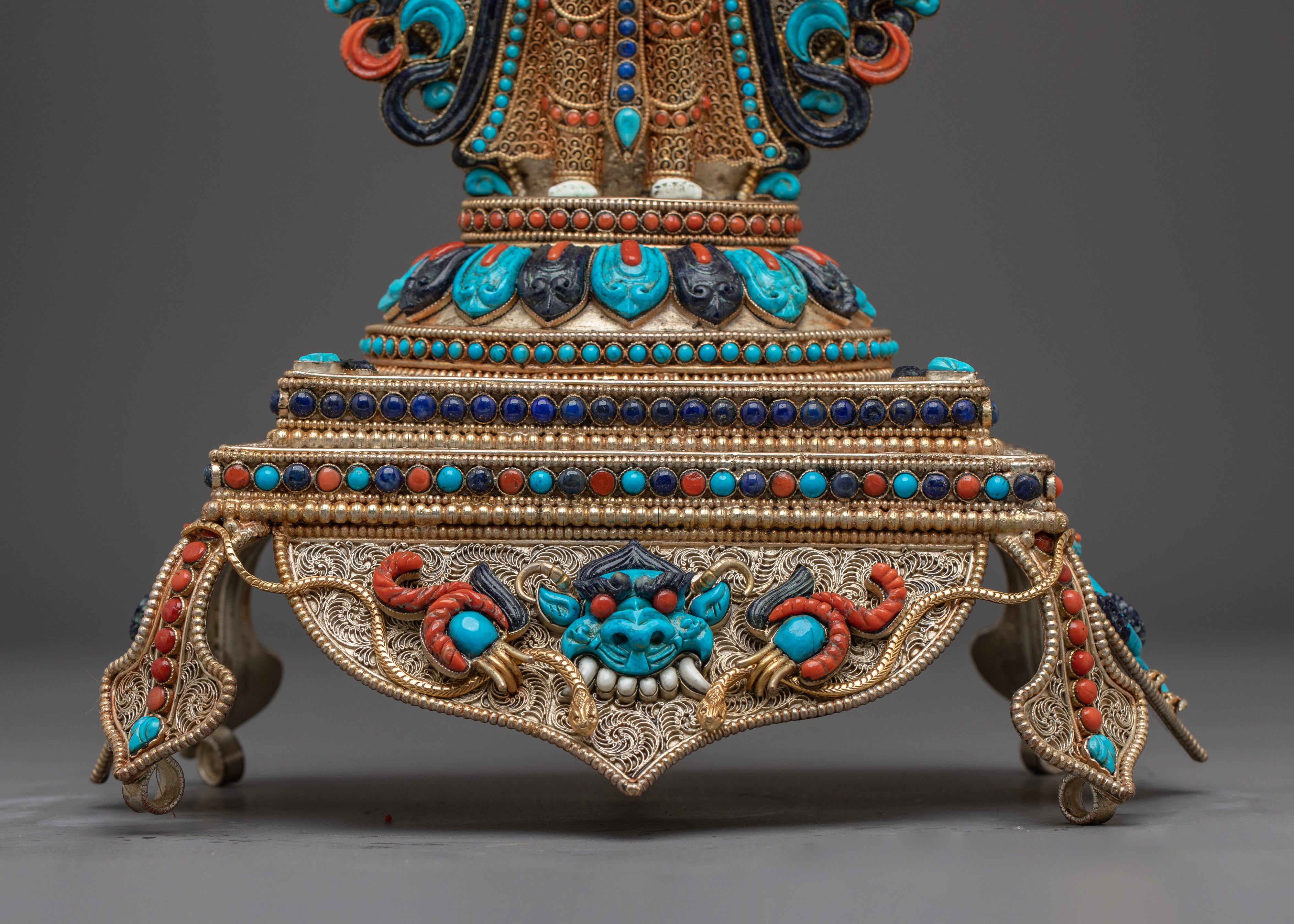 1000 Armed Chenrezig With Gemstone Inlaid | Nepalese art for deep meditation