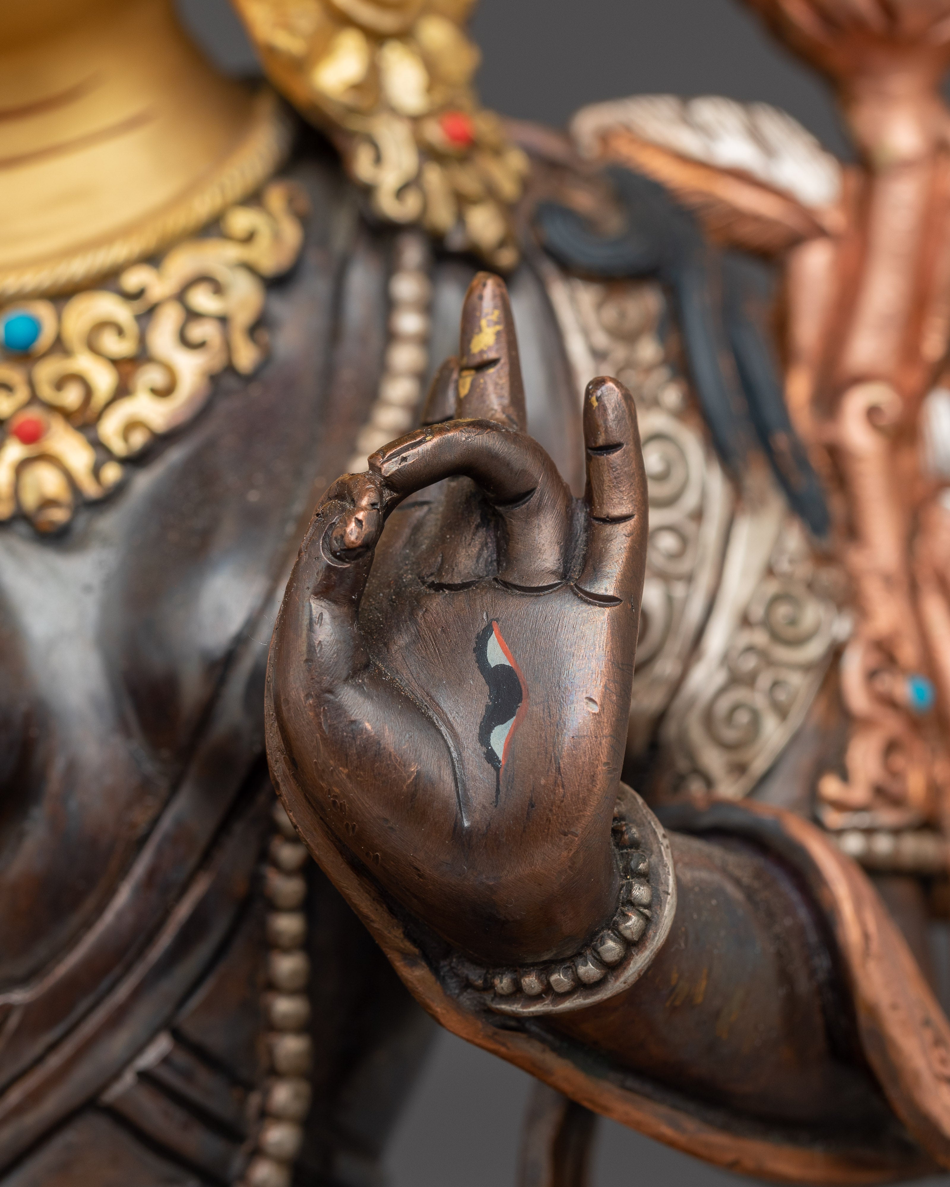 Seven-eyed Goddess White Tara Statue | Buddhist Healing Goddess