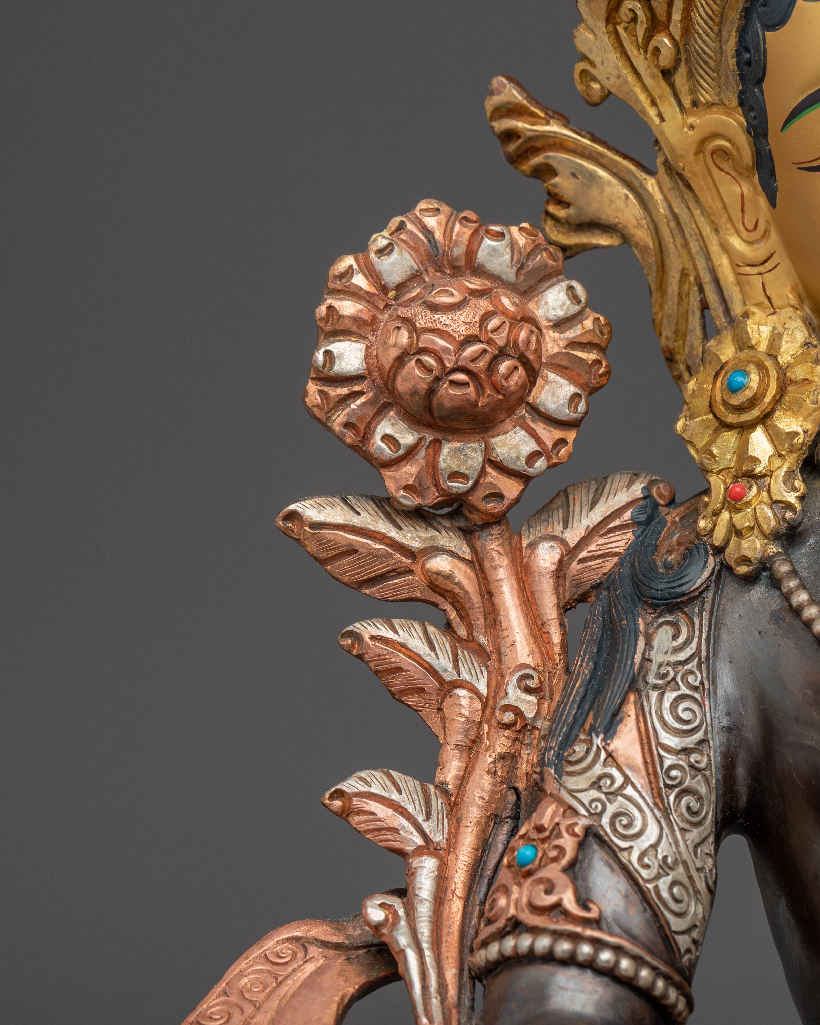 Seven-eyed Goddess White Tara Statue | Buddhist Healing Goddess